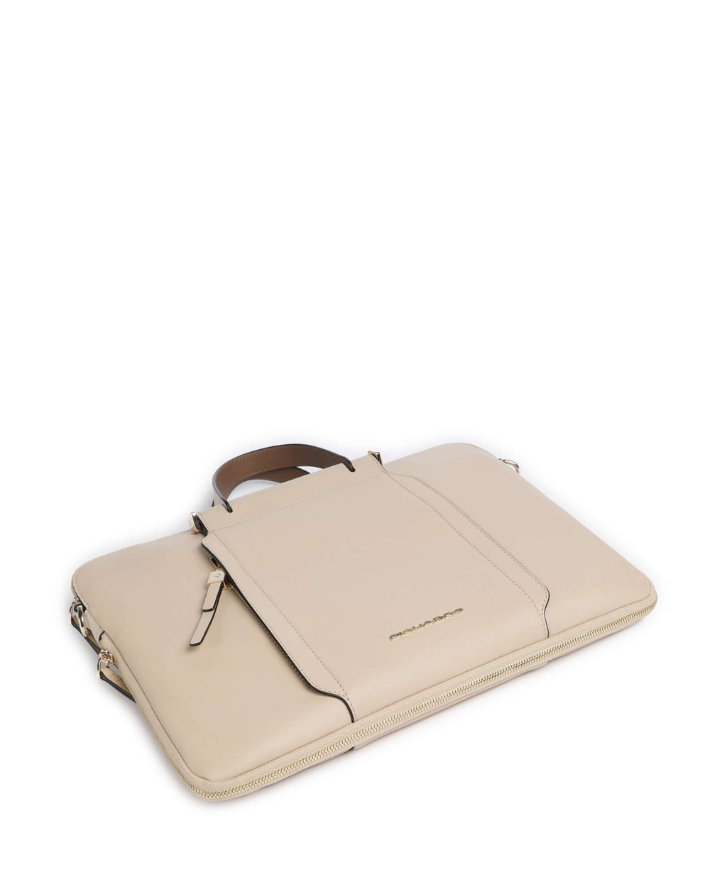 Piquadro Circle Briefcase beige/cuoio