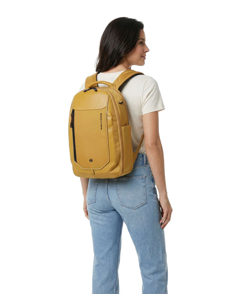 Piquadro Lyss Ryanair Travel backpack yellow
