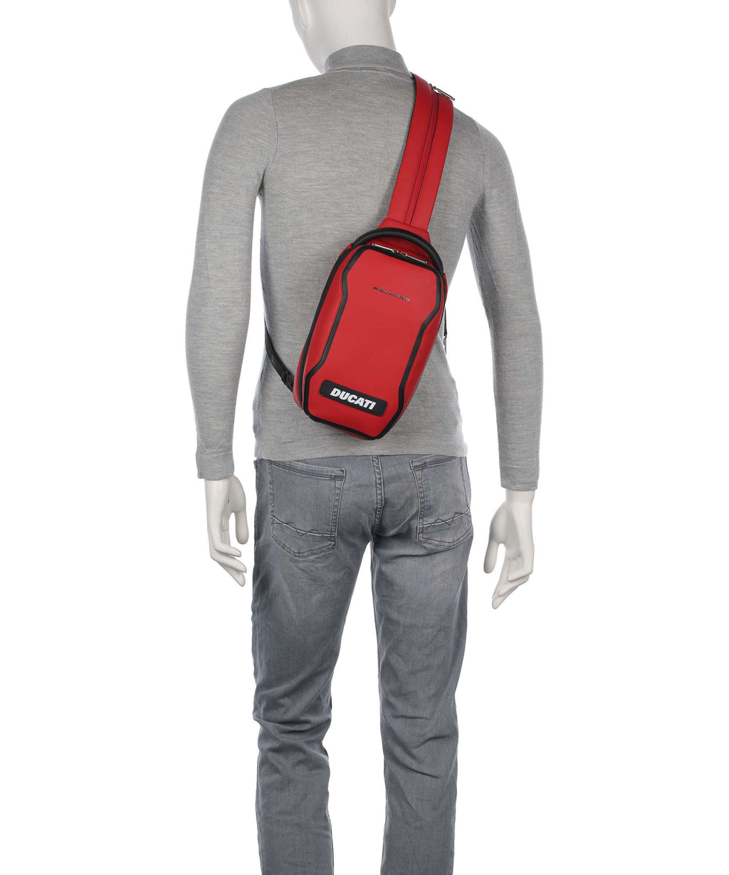 Piquadro Ducati C2OWD 4 Sling bag red