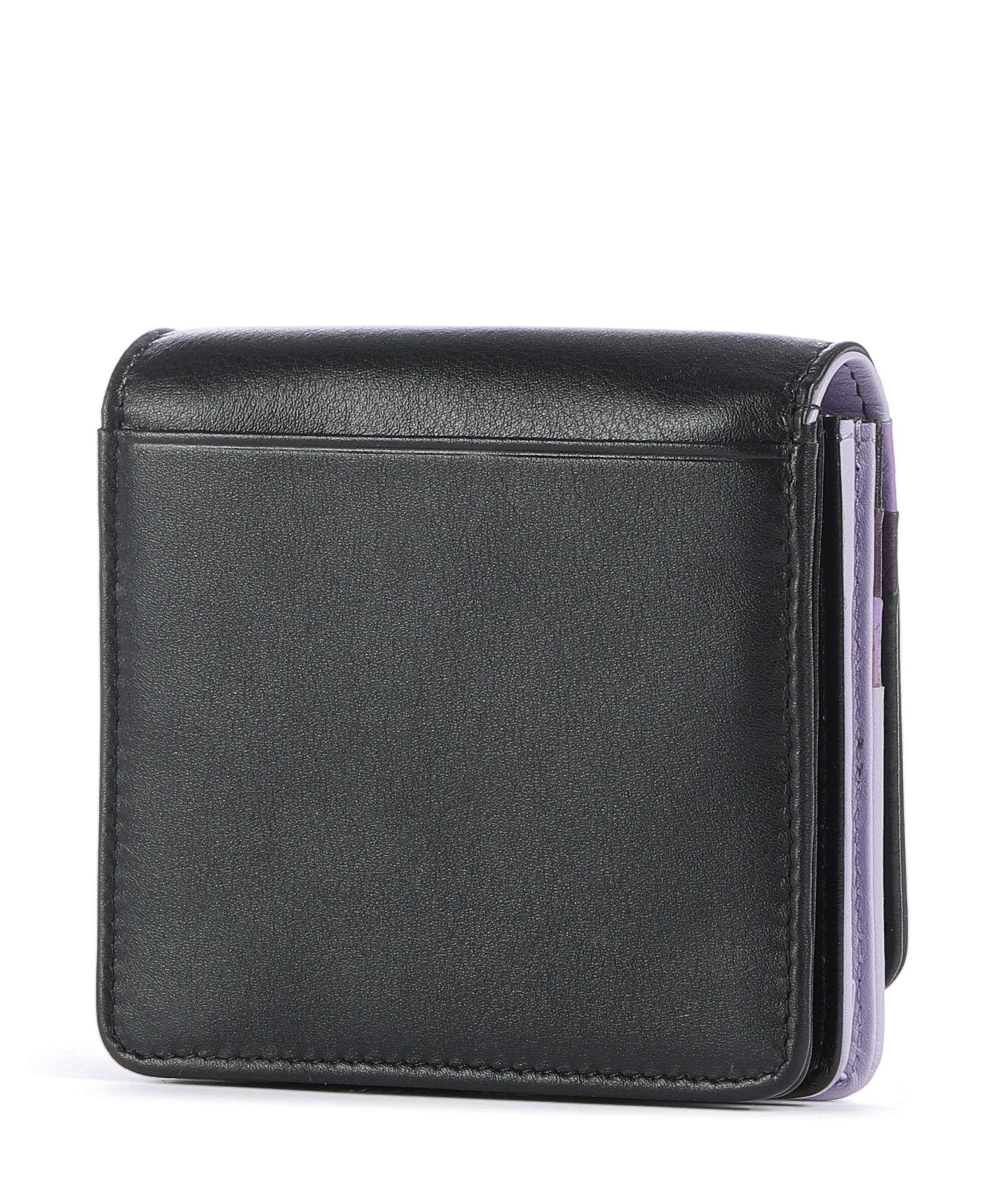 DuDu Bags Flores RFID Wallet black lavender