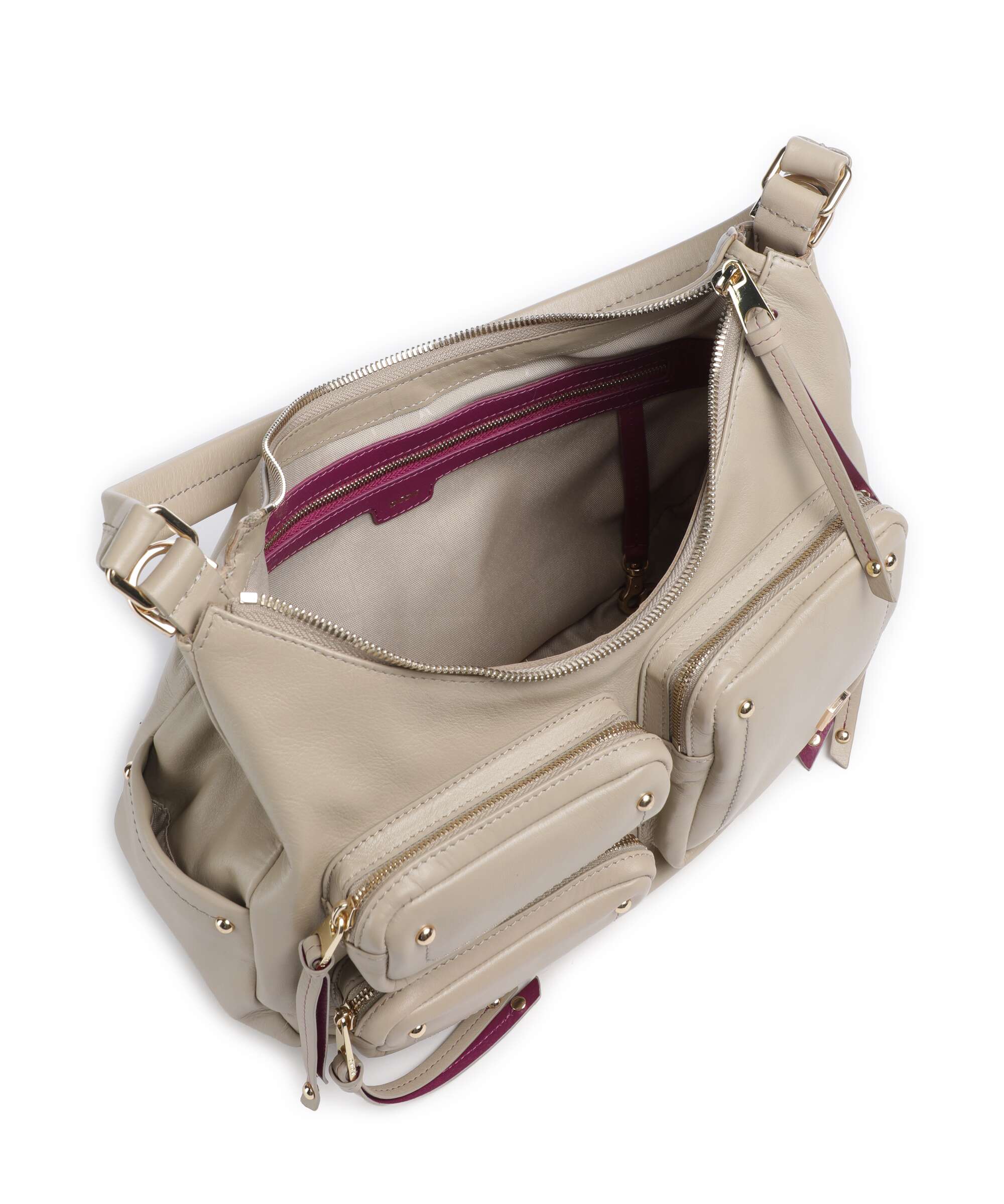 DuDu Bags Pocket City Hobo bag sand grey