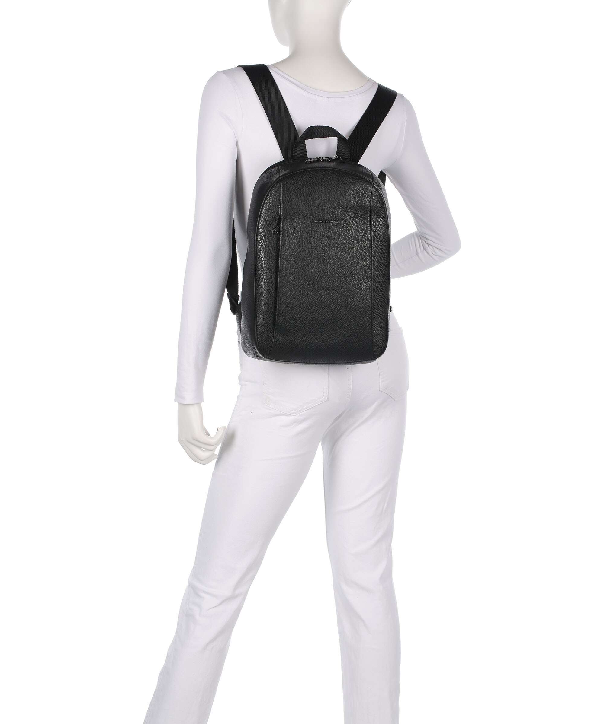 Mandarina Duck Mellow Leather Backpack nero