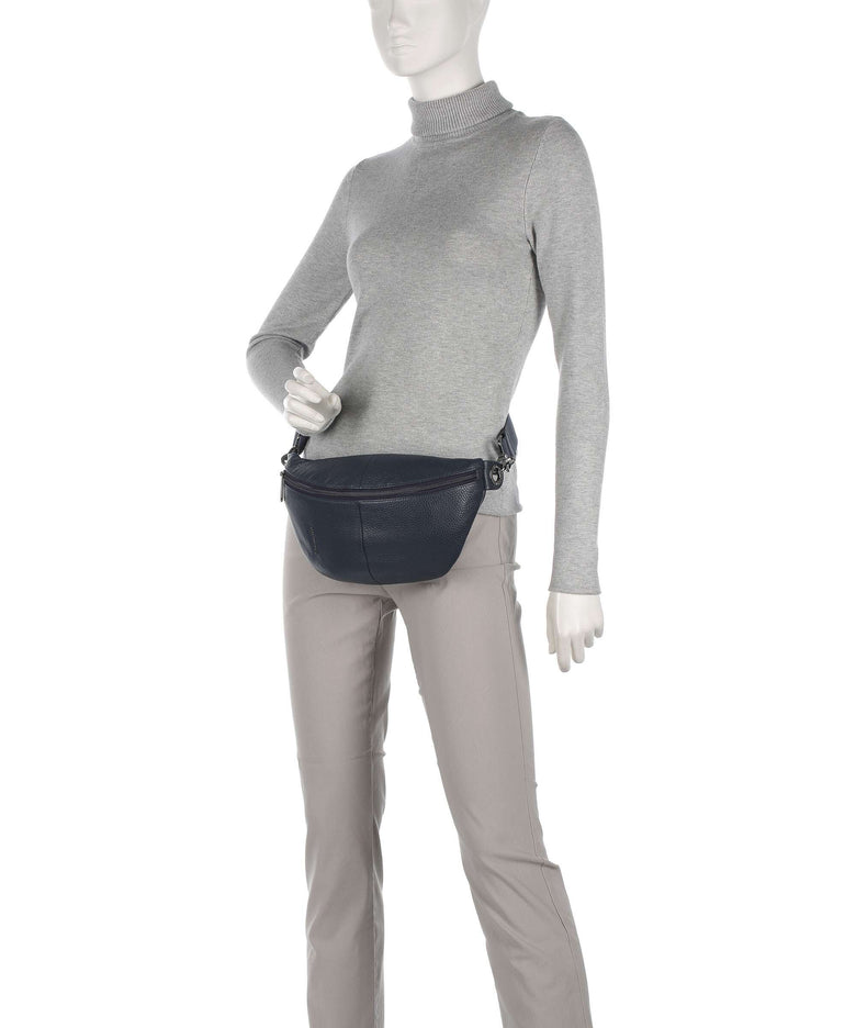 Mandarina Duck Mellow Leather Belt bag dress blue