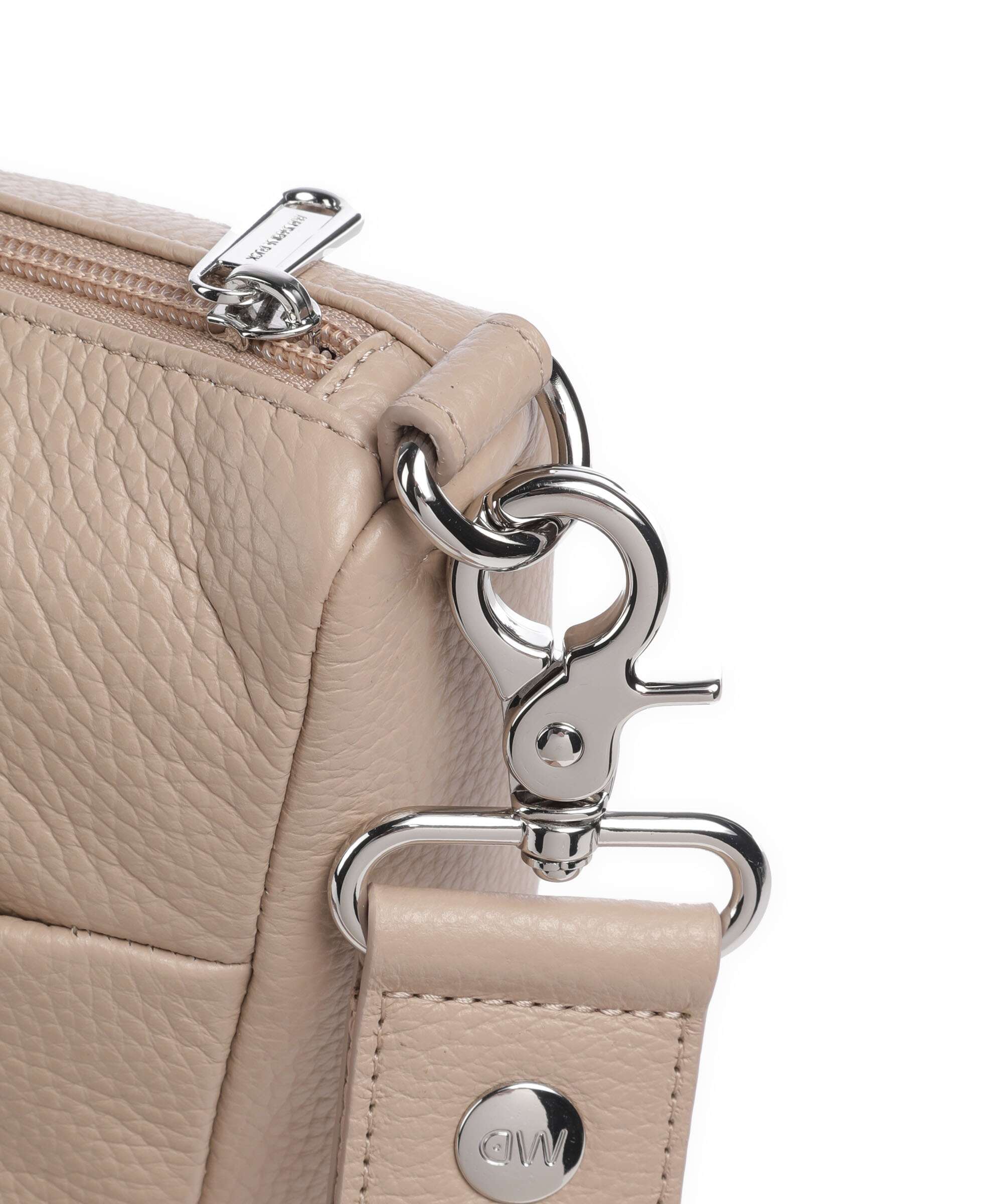 Mandarina Duck Mellow Leather Crossbody bag warm taupe