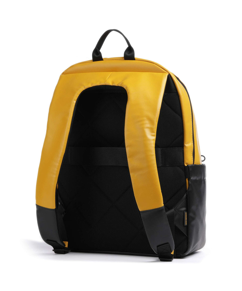 Mandarina Duck Eco Coated Laptop backpack duck yellow