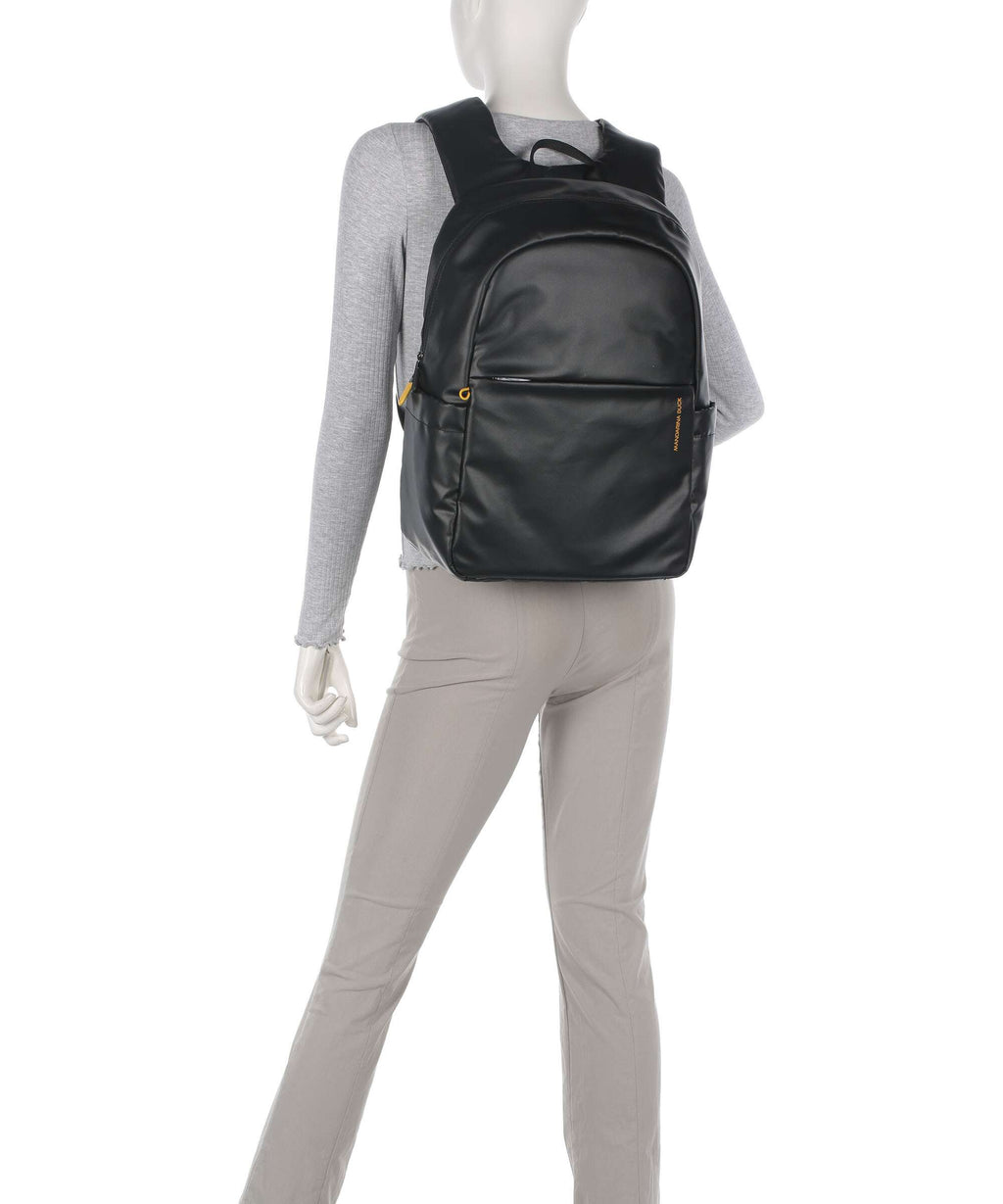 Mandarina Duck Coated Laptop backpack black
