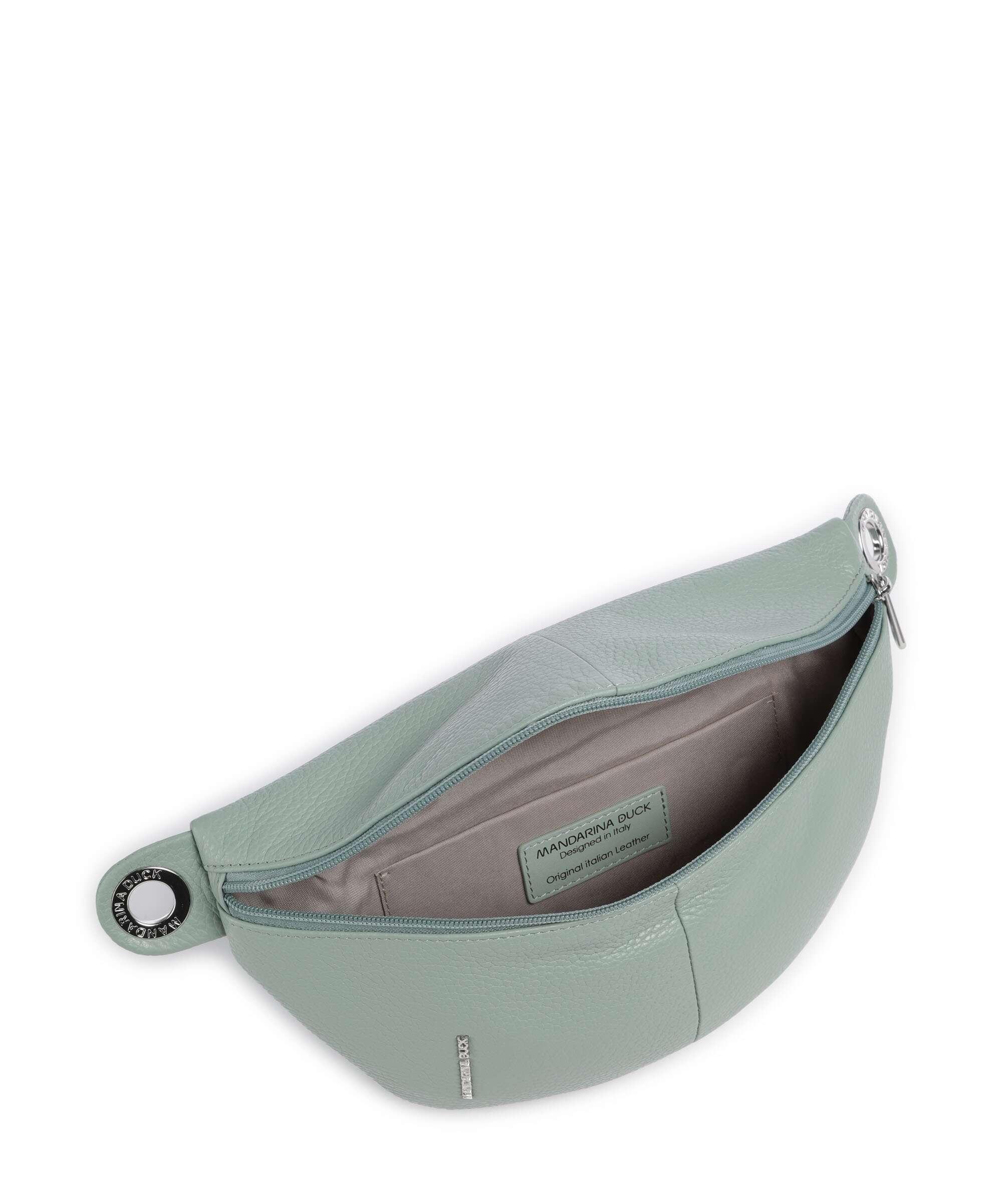 Mandarina Duck Mellow Leather Belt bag iceberg green