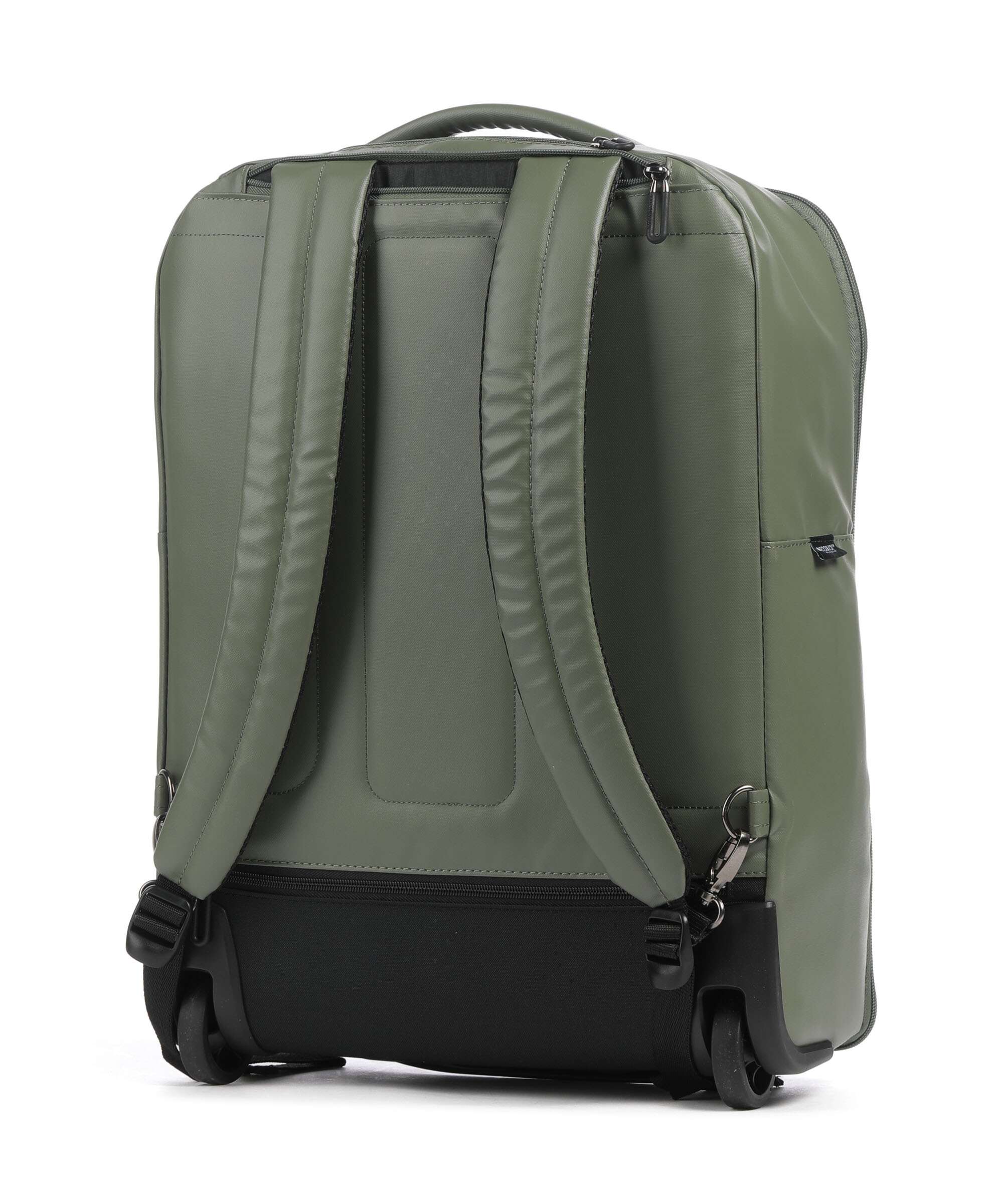 Mandarina Duck Eco Coated Backpack with wheels pine green