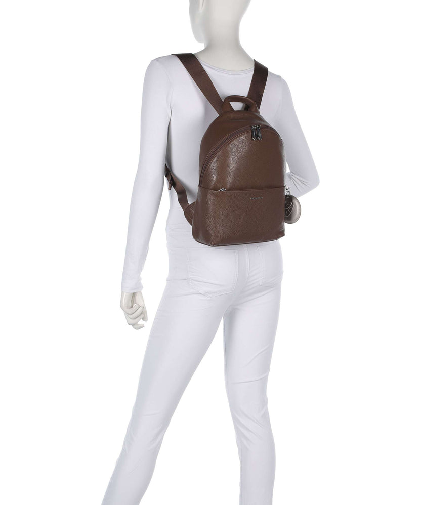 Mandarina Duck Mellow Leather Backpack milk chocolate