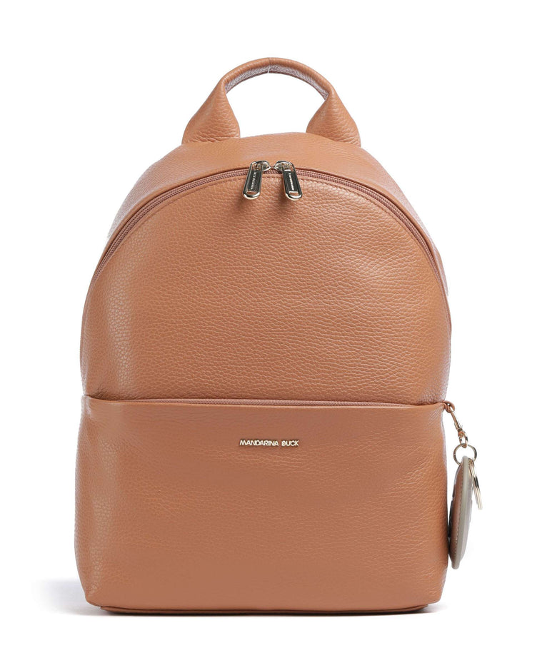 Mandarina Duck Mellow Leather Backpack pecan nut