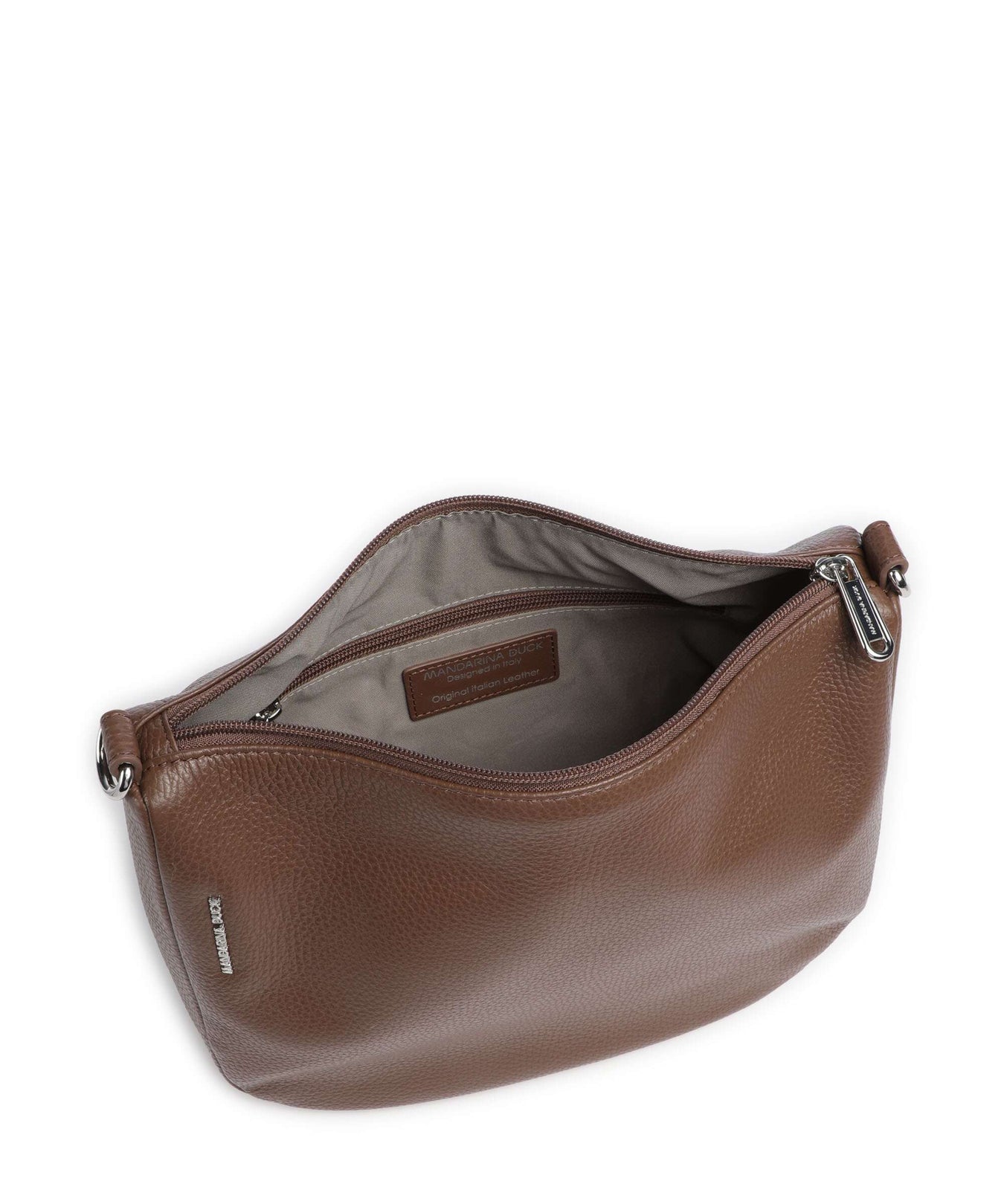 Mandarina Duck Mellow Leather Crossbody bag milk chocolate