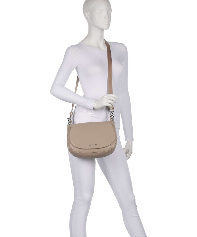 Mandarina Duck Mellow Leather Shoulder bag warm taupe