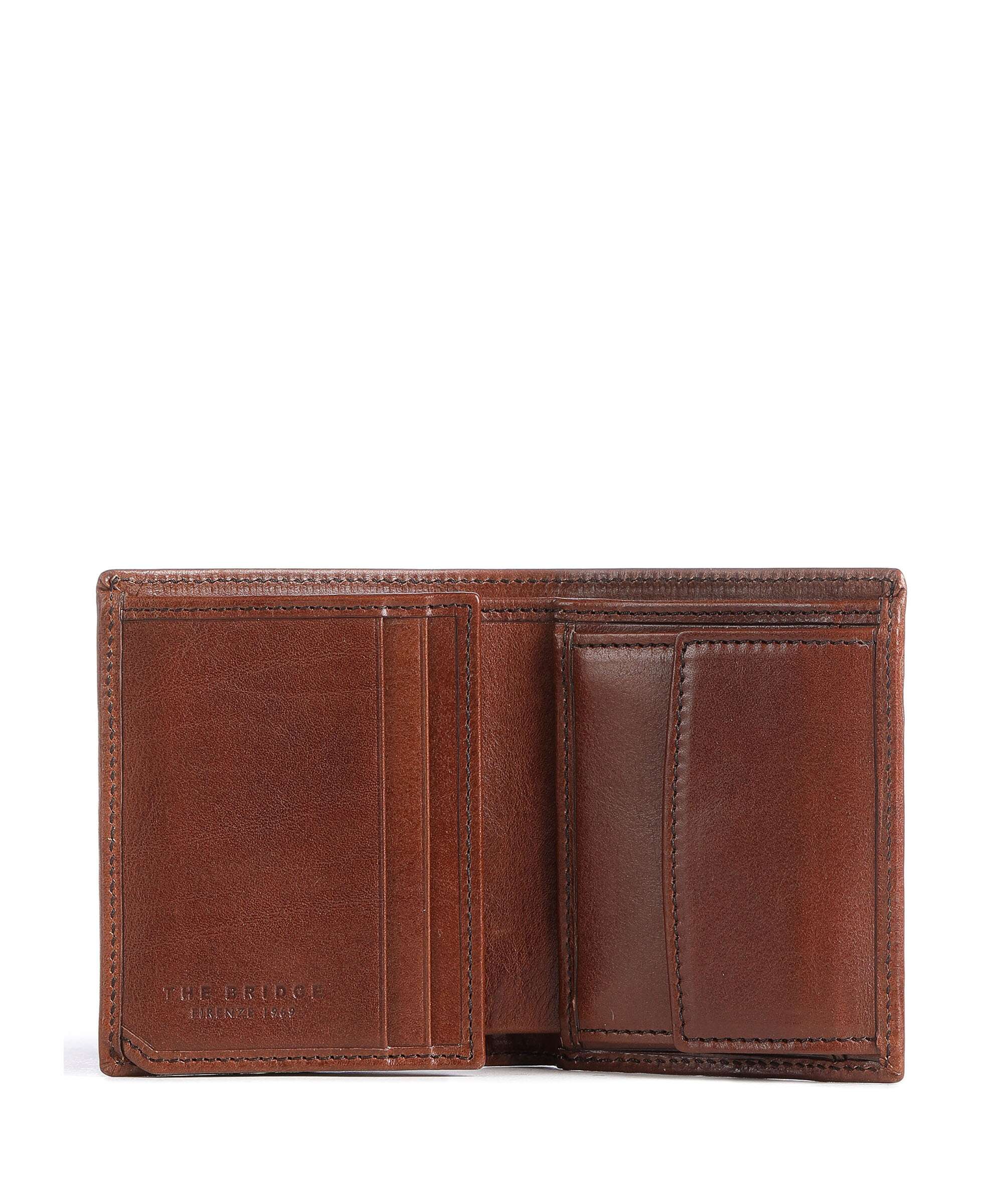 The Bridge Story Uomo RFID Wallet marrone