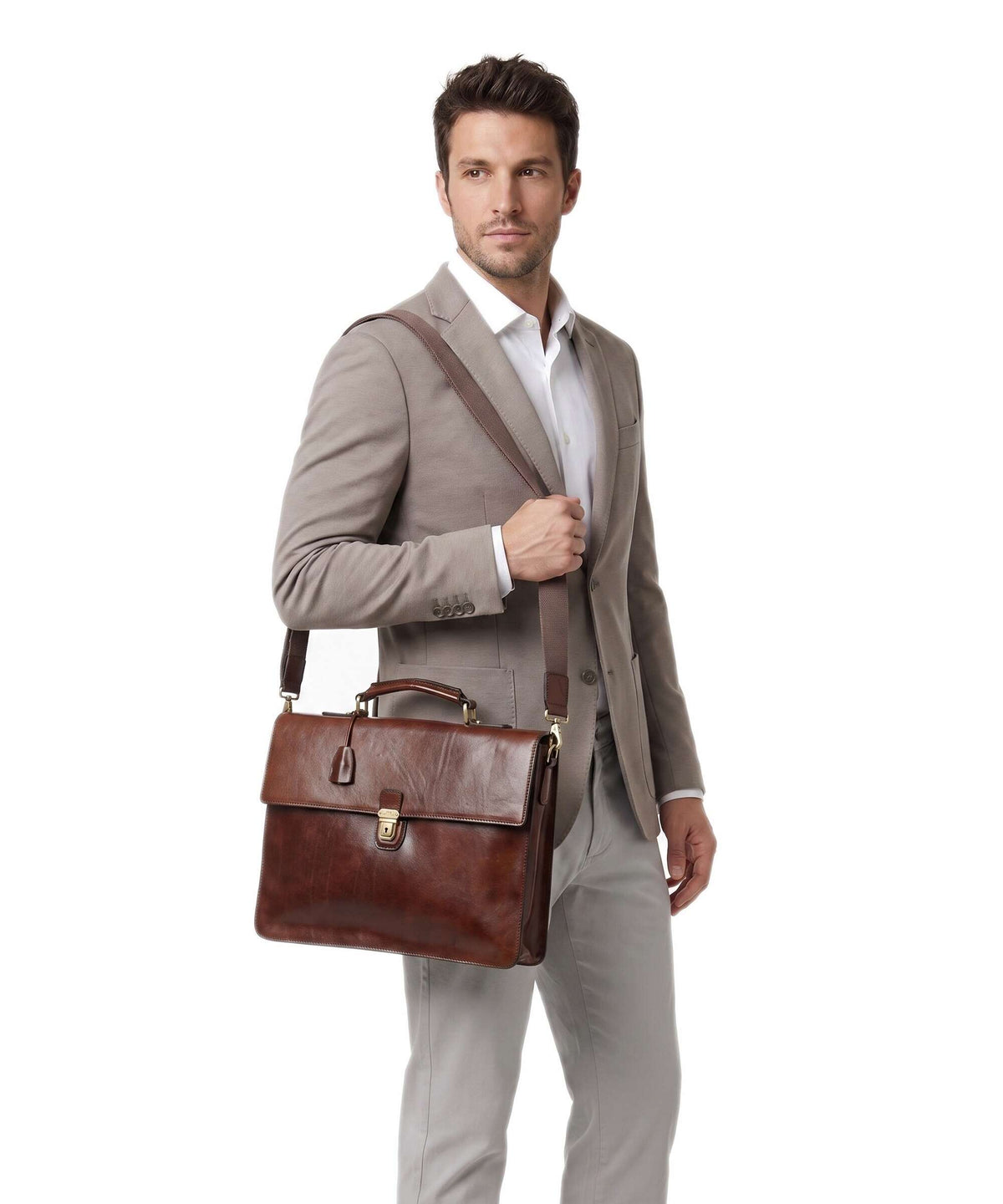 The Bridge Story Uomo Briefcase marrone