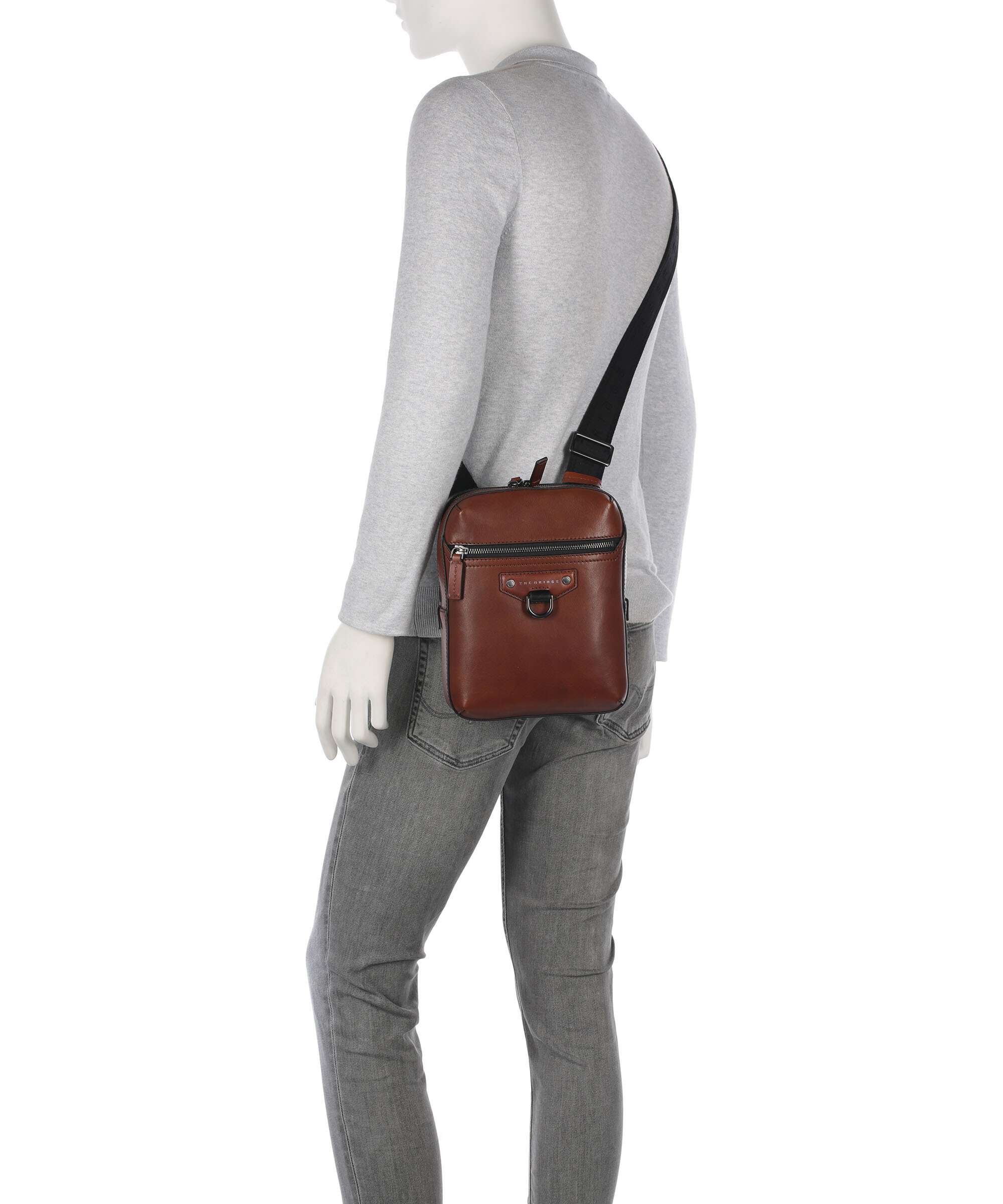 The Bridge Iacopo Crossbody bag marrone/rut scamosciato opaco