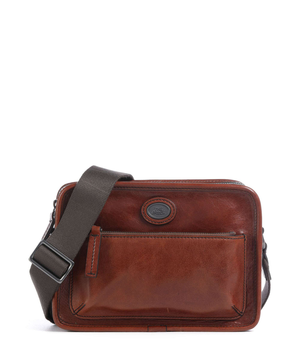 The Bridge Isaia Crossbody bag marrone/rut scamosciato opaco