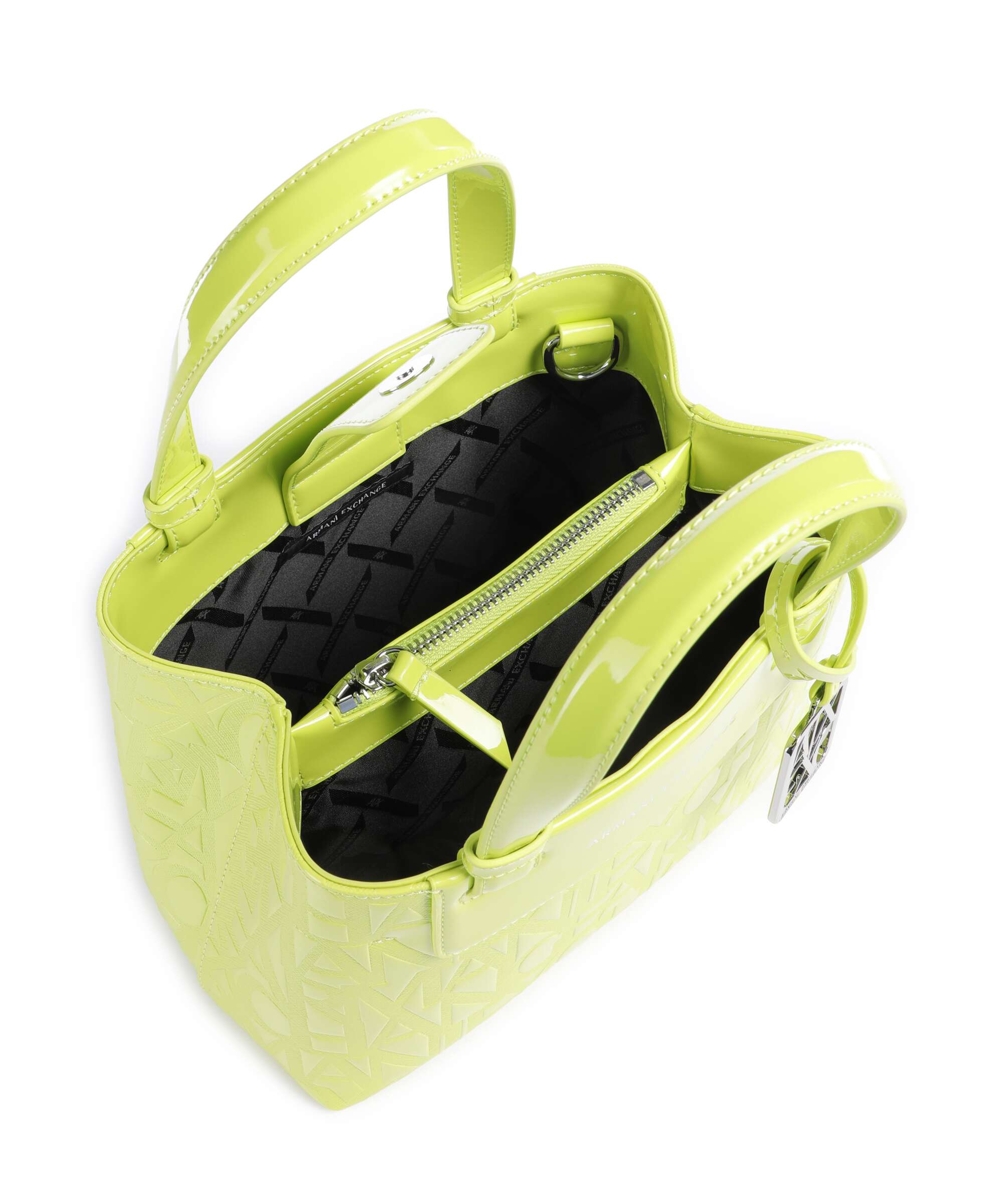 Armani Exchange Liz Patent S Handbag crystal citrus