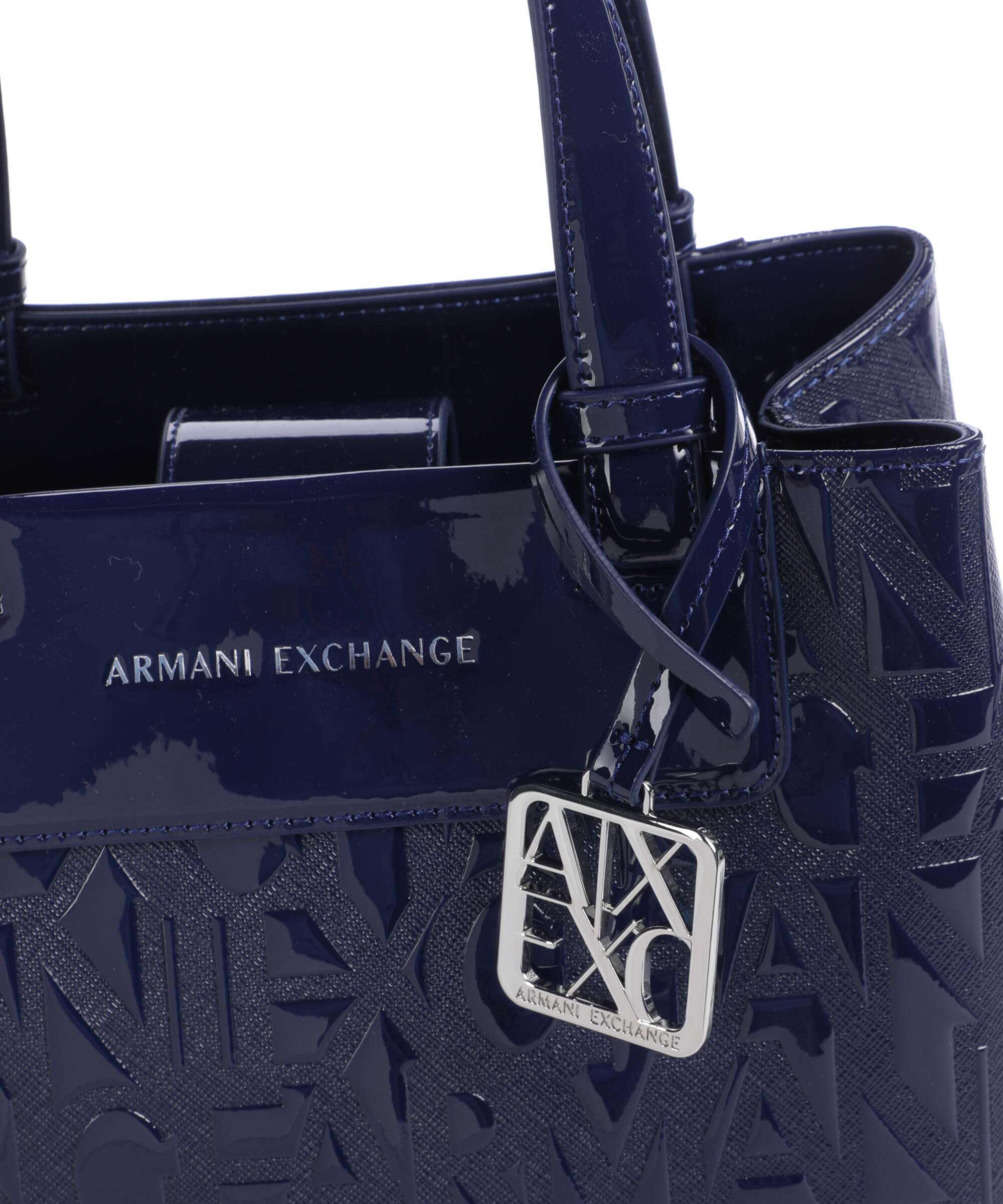 Armani Exchange Liz Patent S Handbag abyss
