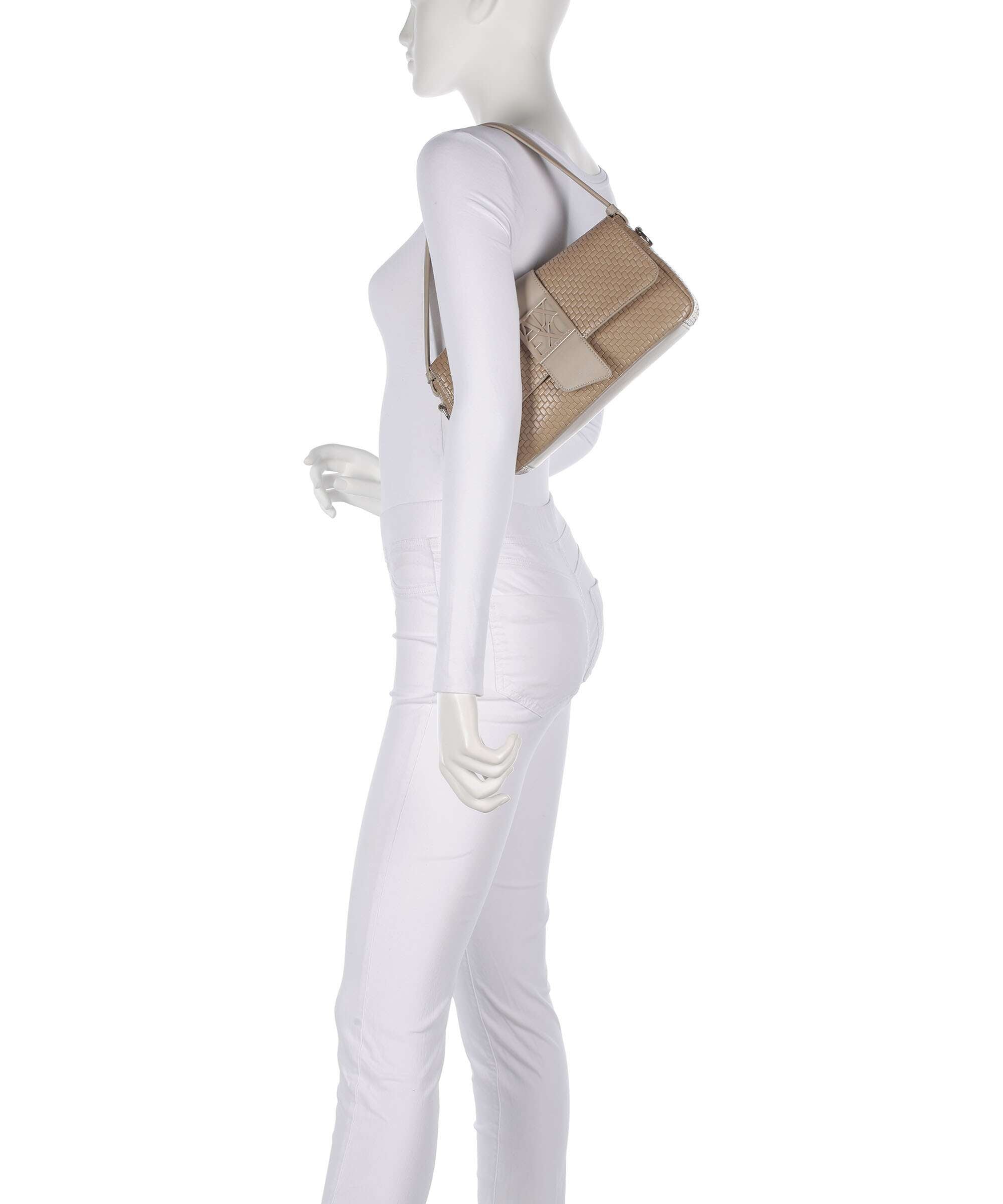 Armani Exchange Susy Soft Woven Shoulder bag sand