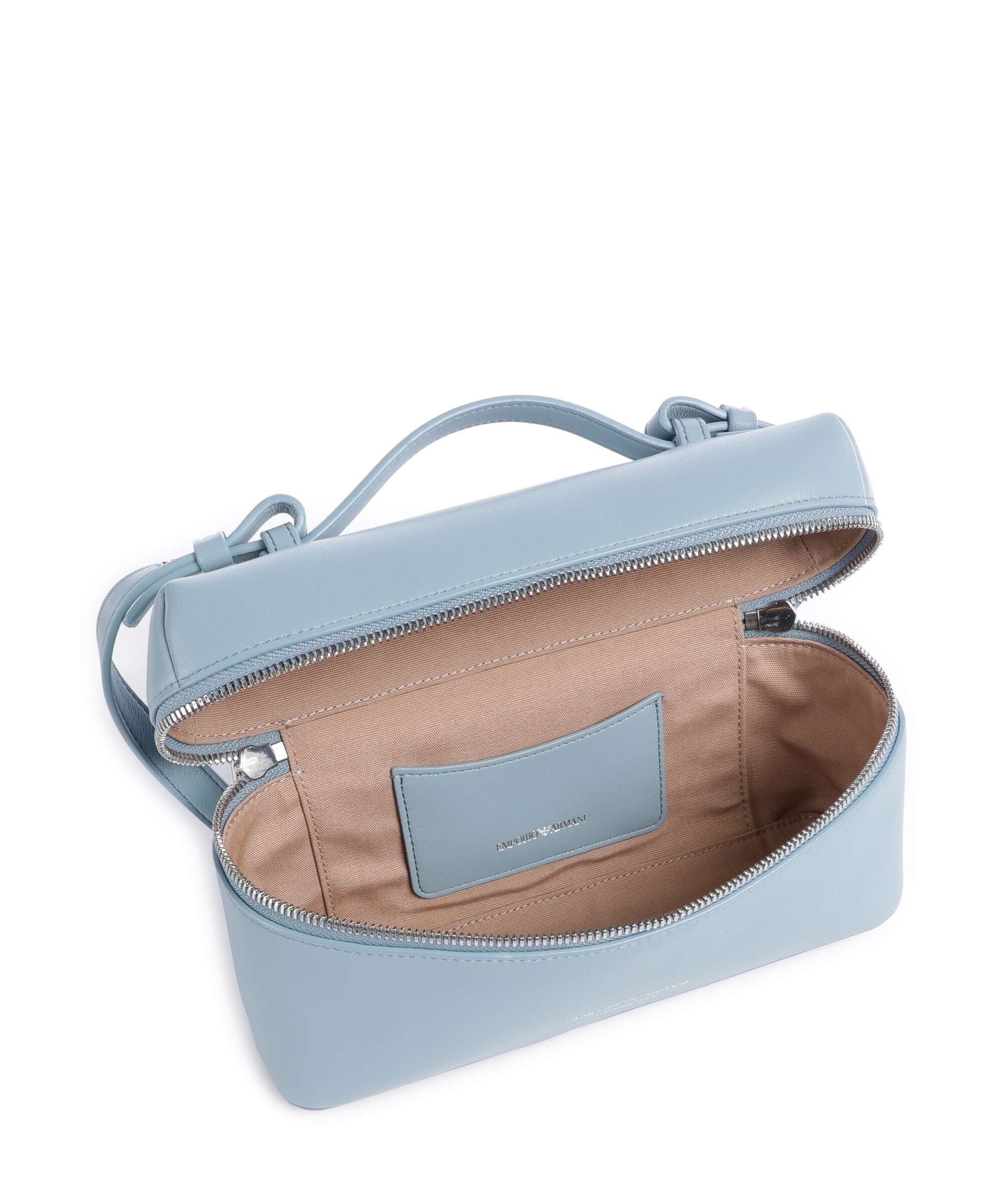 Emporio Armani Lilly Crossbody bag grained leather azure