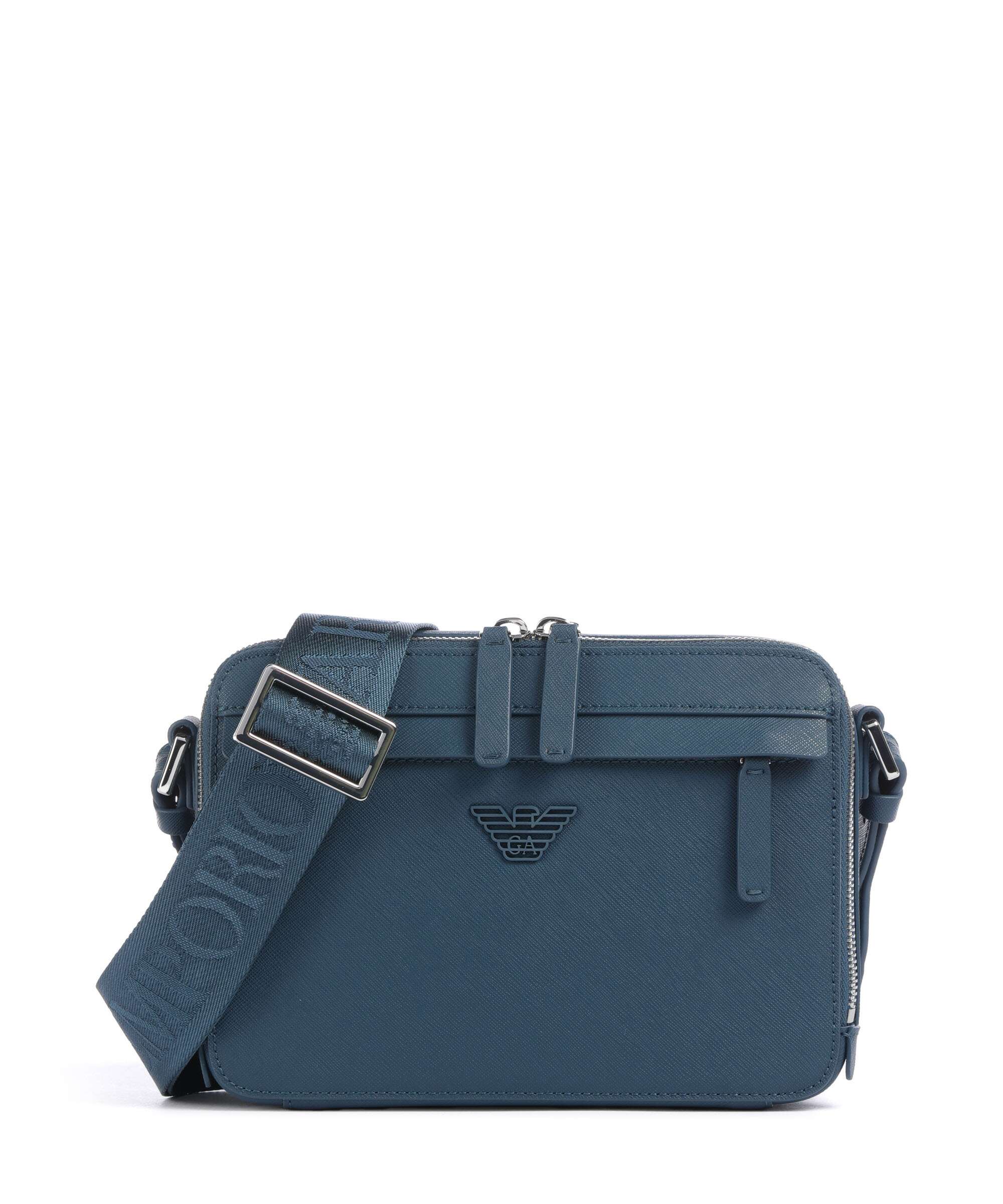 Emporio Armani Business Regenerated Crossbody bag legion blue