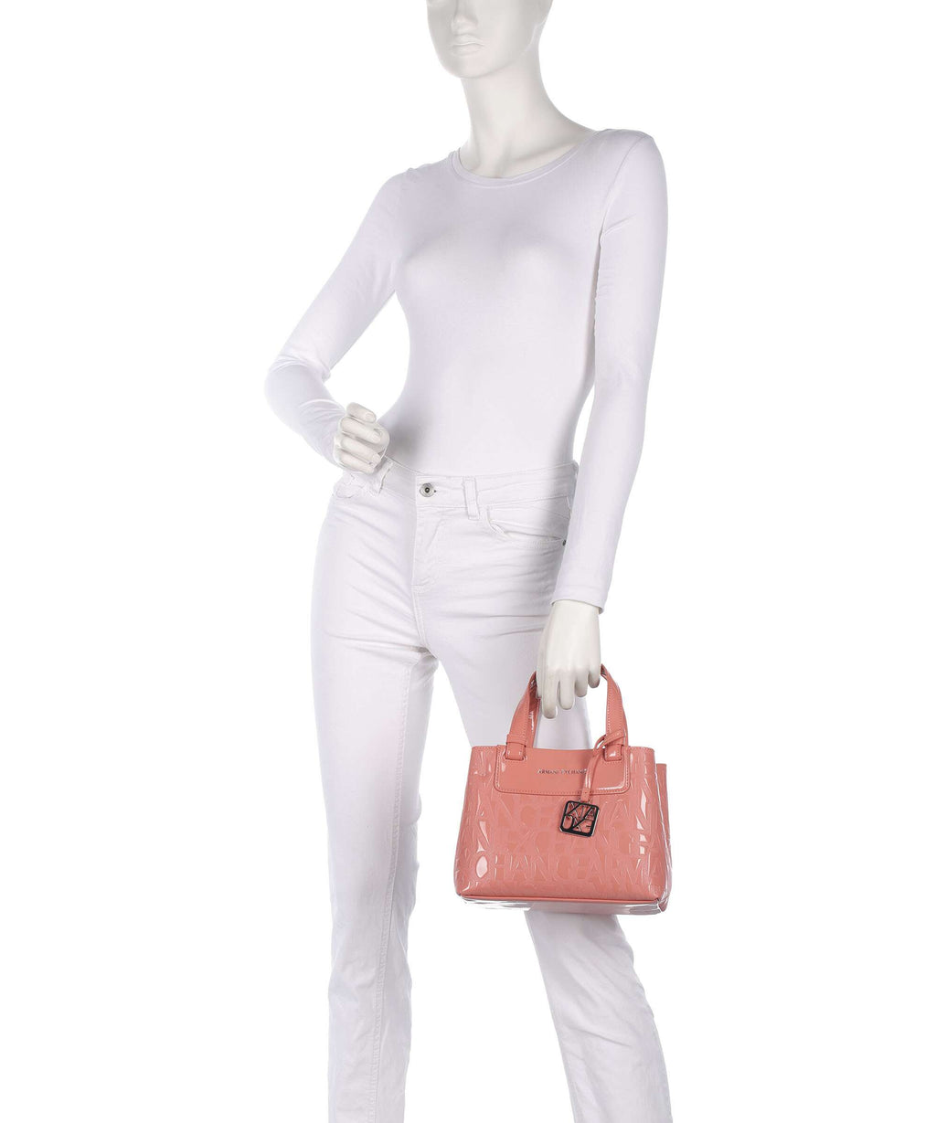 Armani Exchange Liz Patent S Handbag petal pop