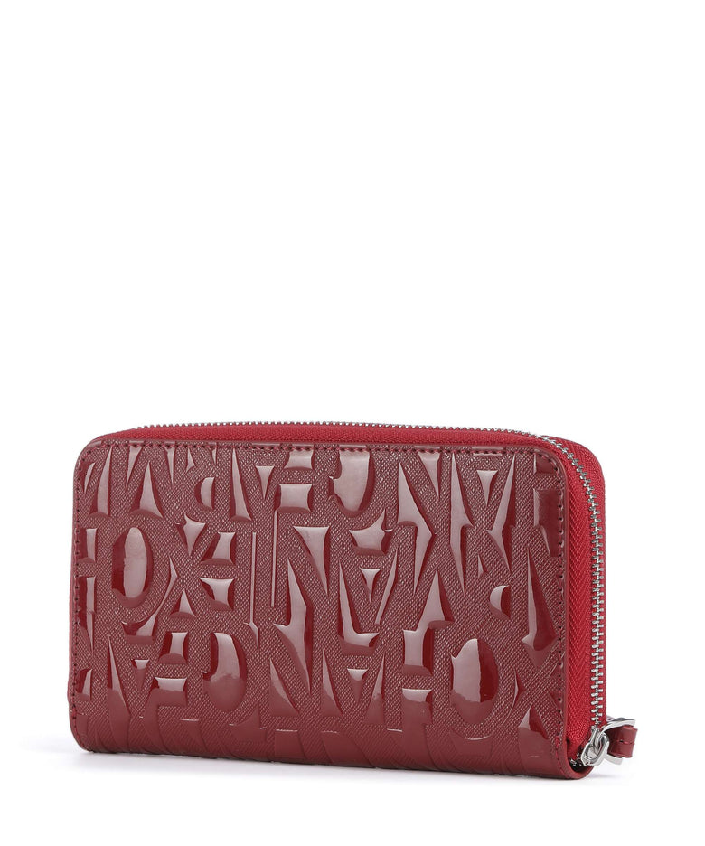 Armani Exchange Liz Patent Wallet red dahlia