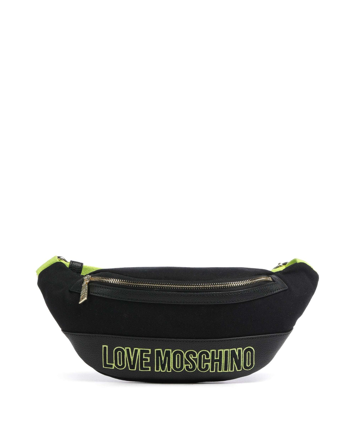 Love Moschino Free-Time Fanny pack nero/lime