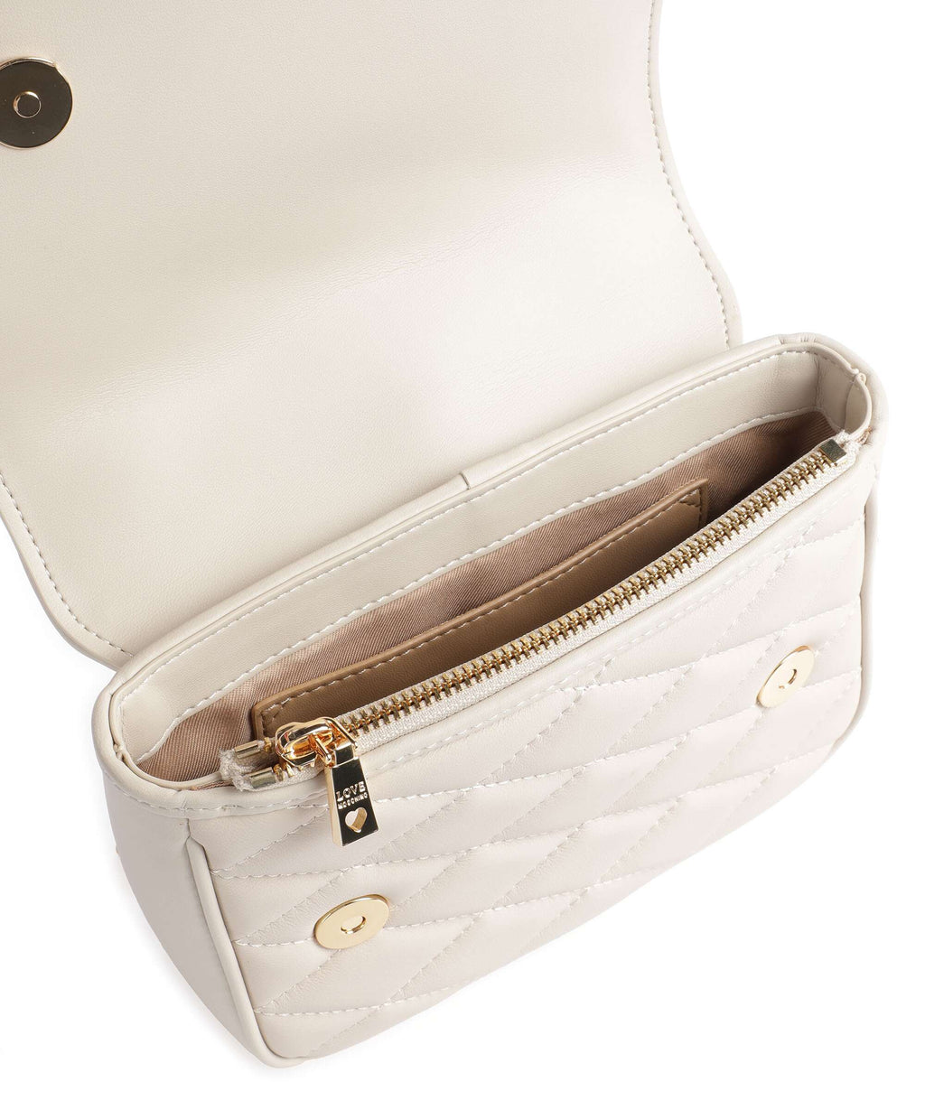 Love Moschino Romantic Crossbody bag avorio