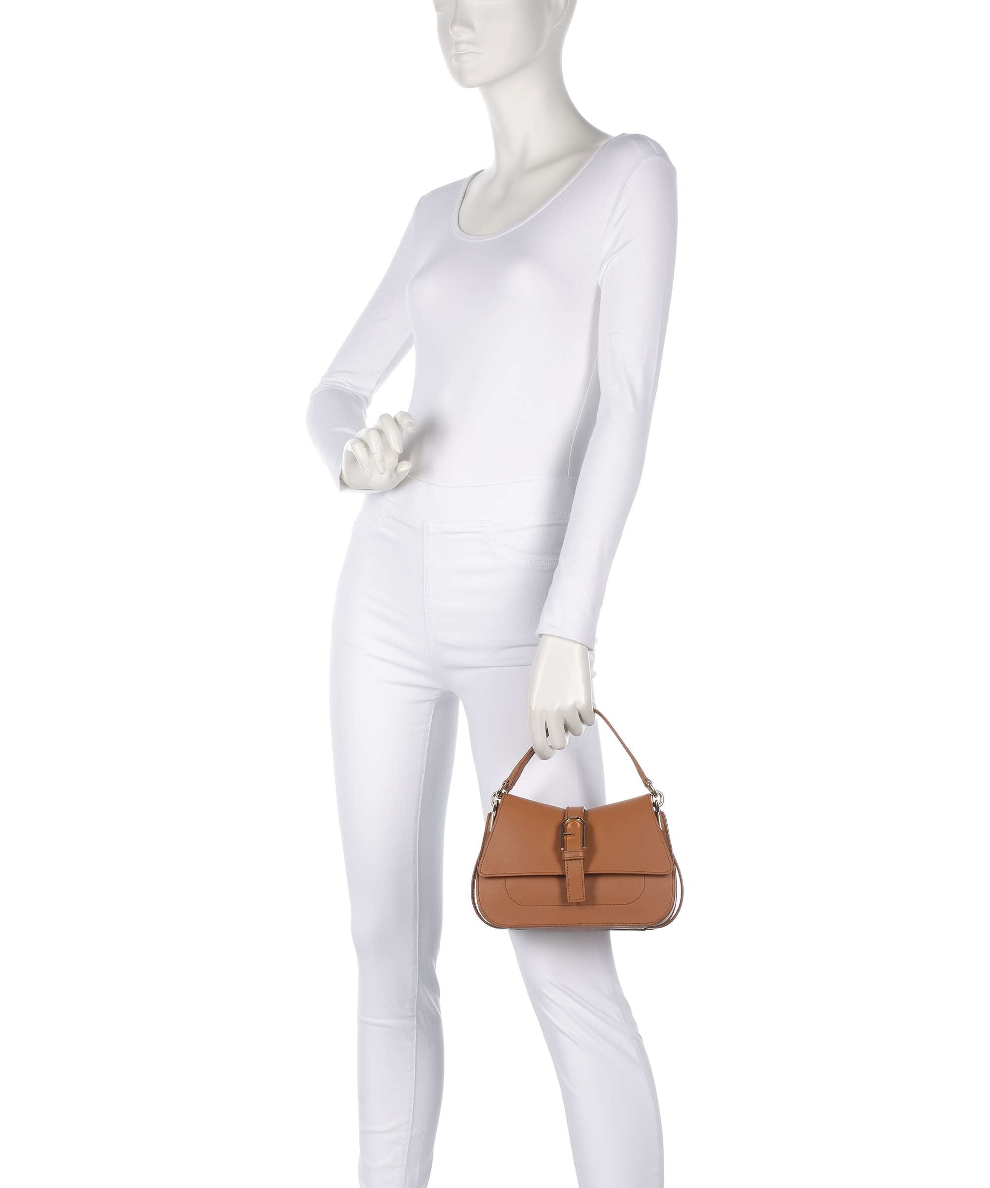 Furla Flow Mini Handbag brandy