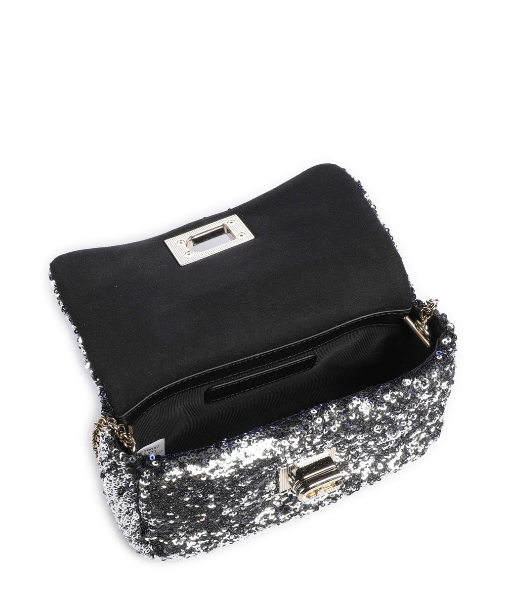 Furla 1927 Mini Soft Crossbody bag dark silver
