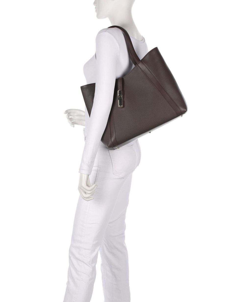 Furla Goccia L Tote bag cioccolato