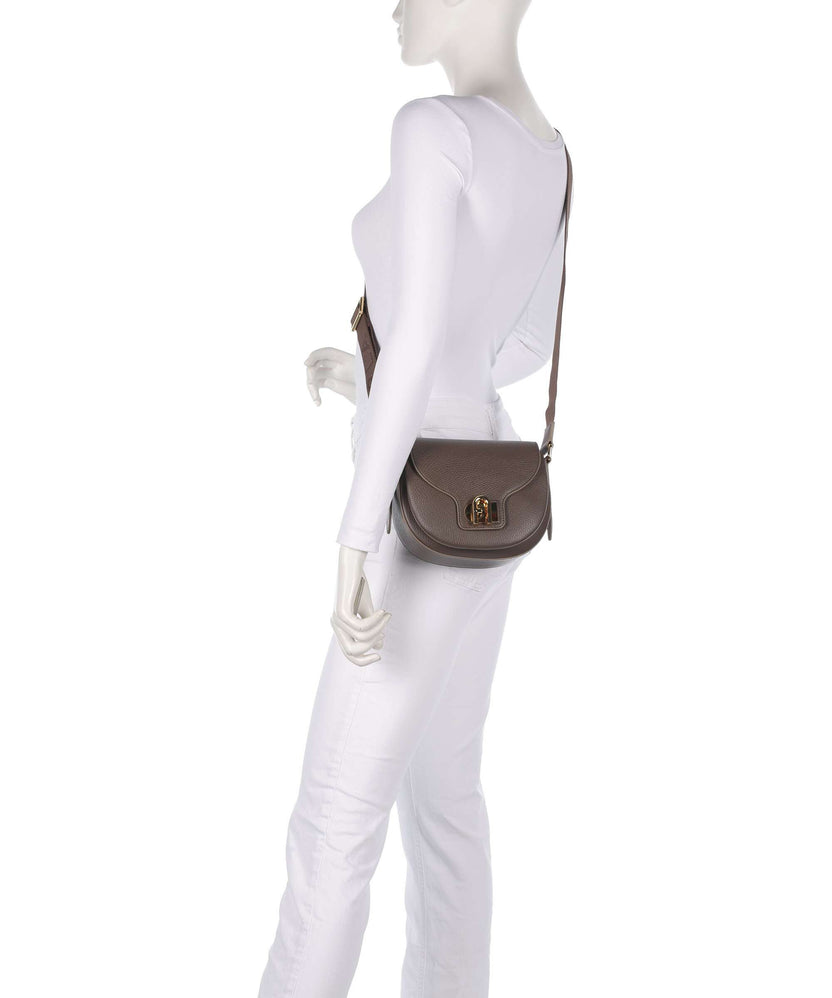 Furla Lotus Mini Crossbody bag toni mogano