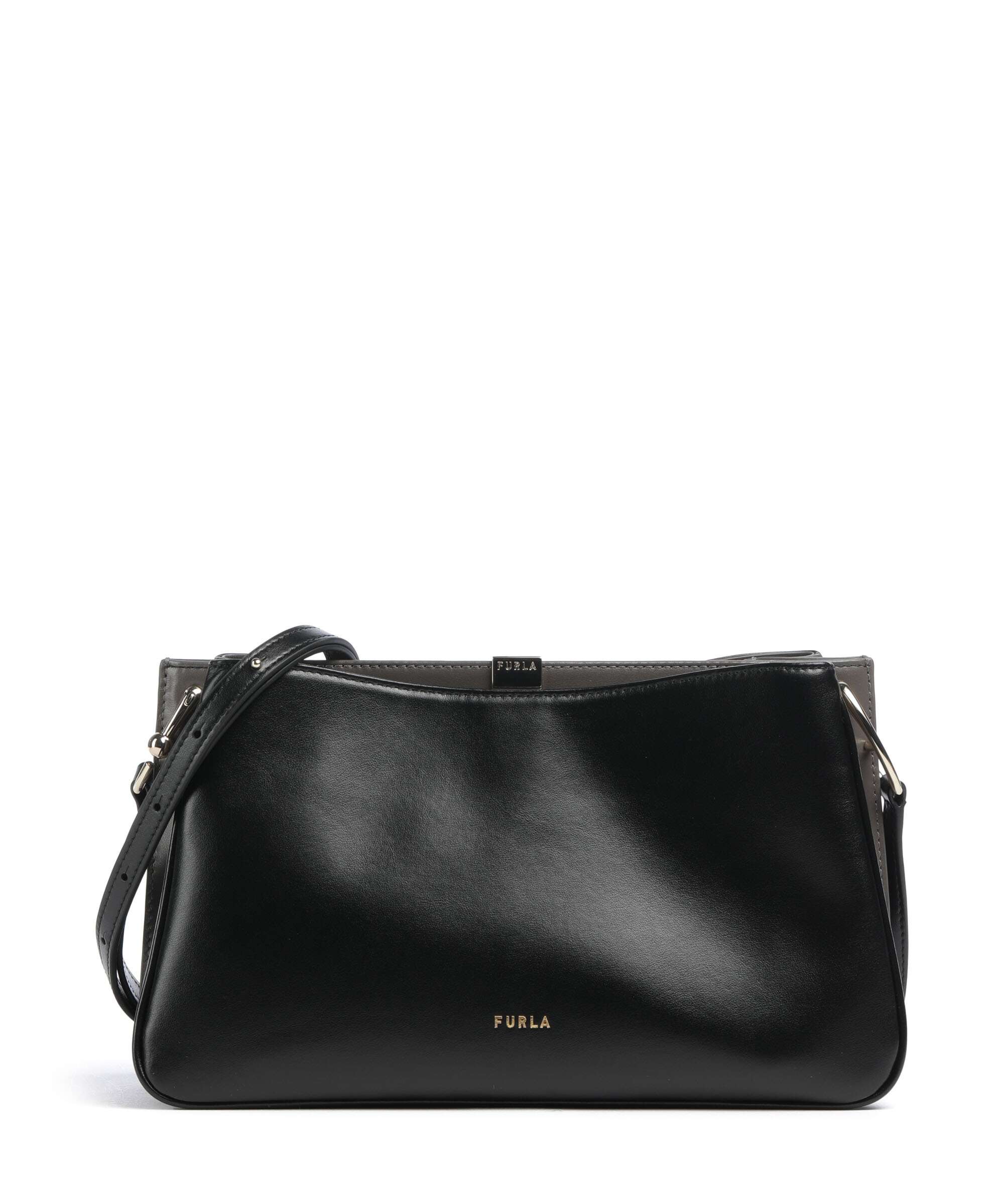 Furla Agata M Crossbody bag nero/urban gray