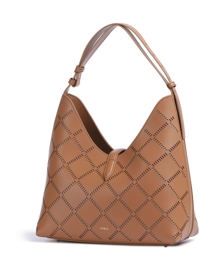 Furla Goccia M Hobo bag brandy