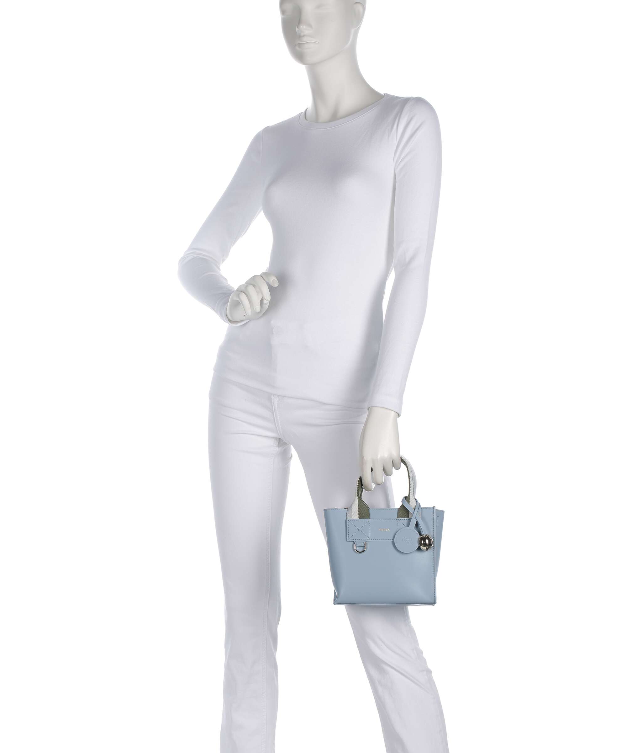 Furla Divide It Mini Handbag fine grain leather toni carta da