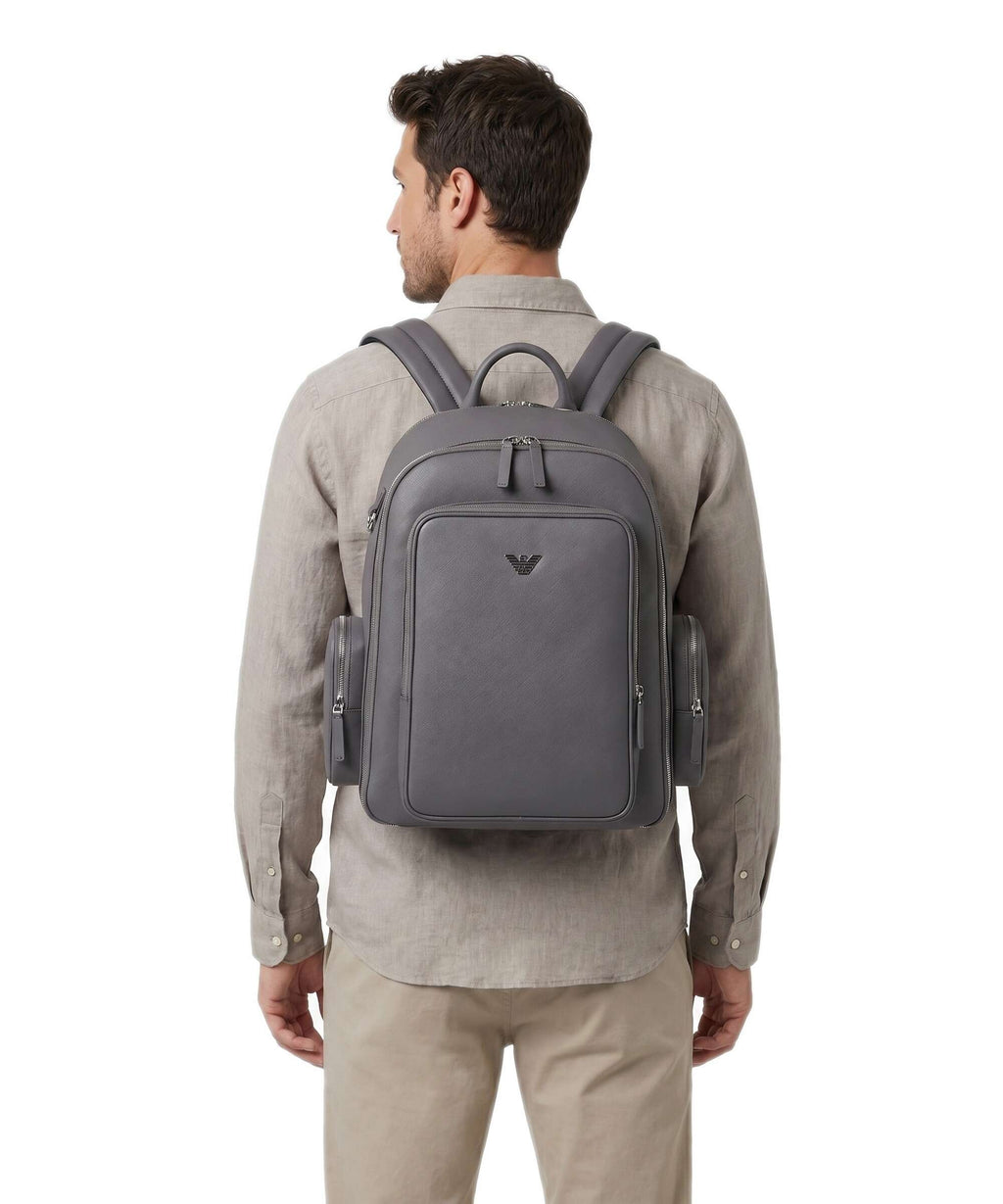 Emporio Armani Business Regenerated Backpack grey