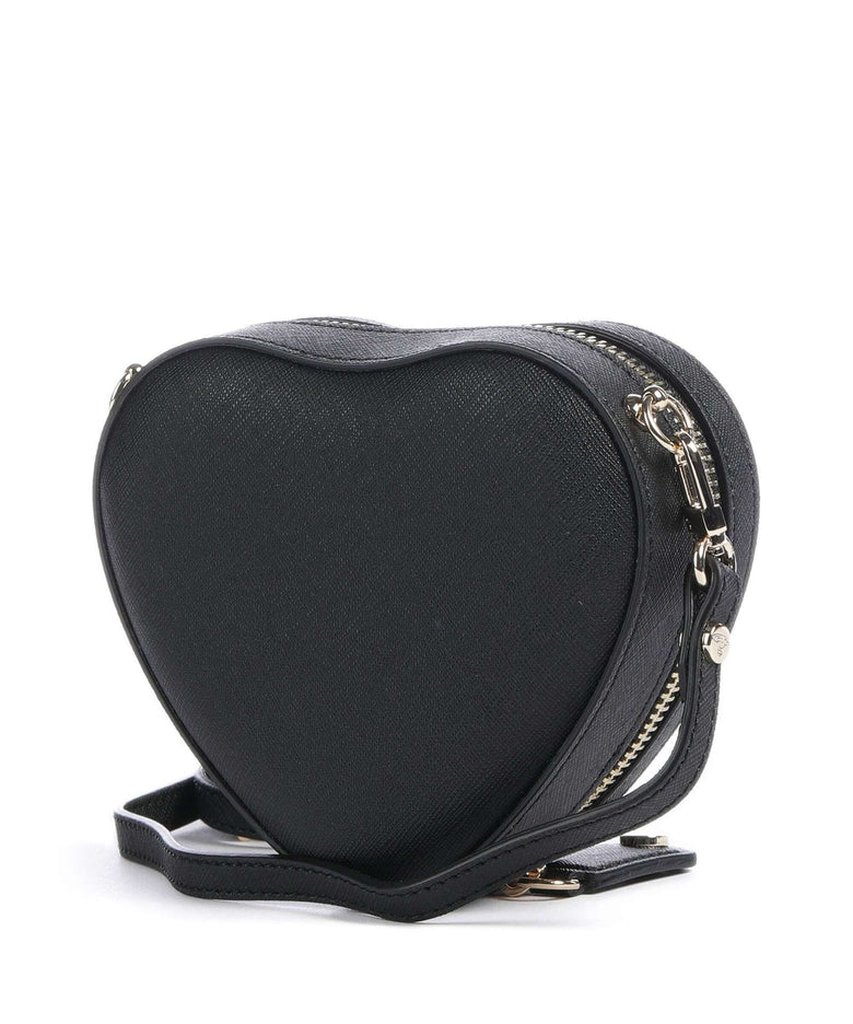 Vivienne Westwood Heart Saffiano Biogreen Mini Crossbody bag black