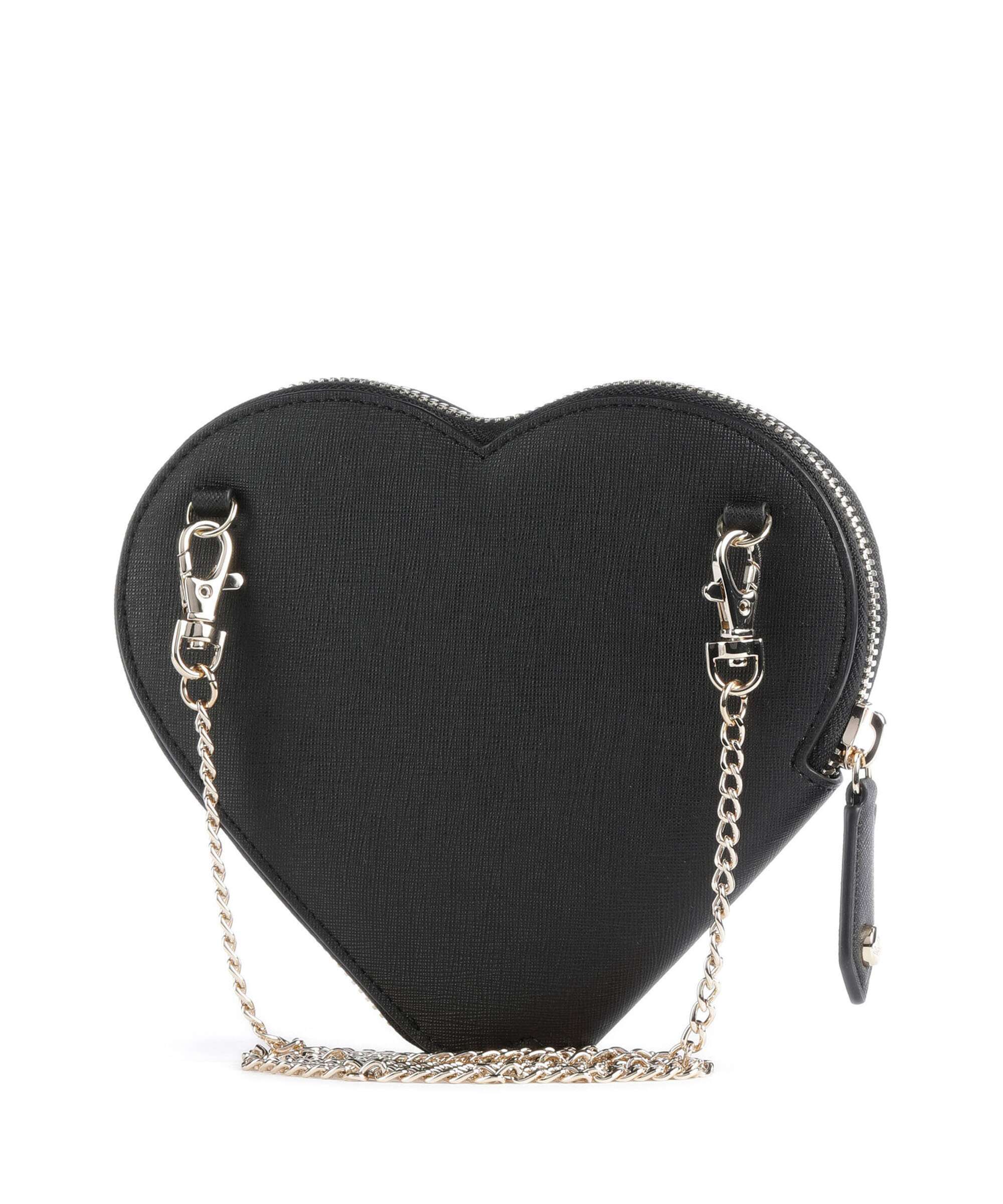 Vivienne Westwood Heart Saffiano Biogreen Crossbody bag black