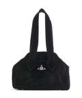 Vivienne Westwood Archive Velvet Medium Handbag black