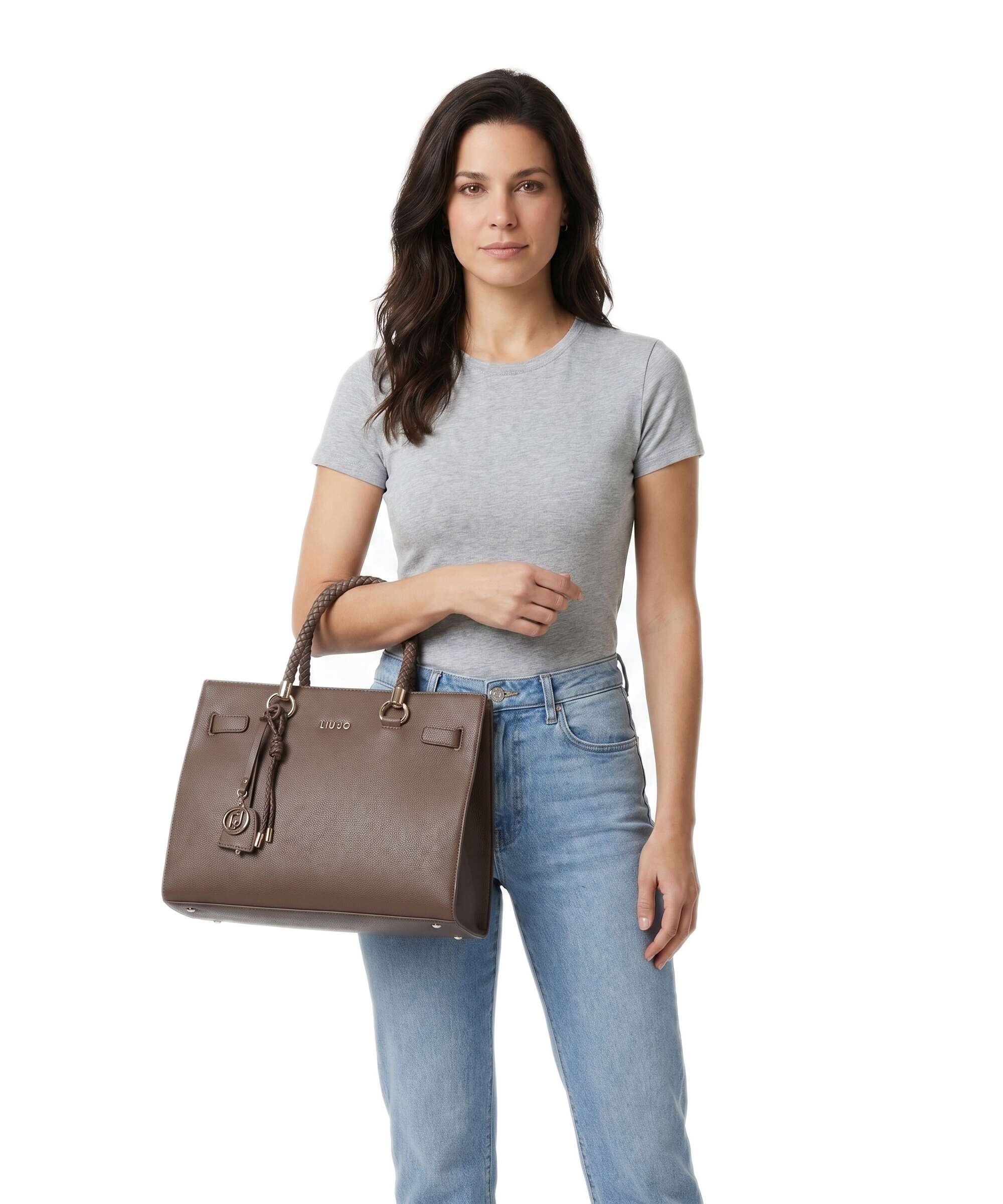 Liu Jo Manhattan M Handbag dark mocha