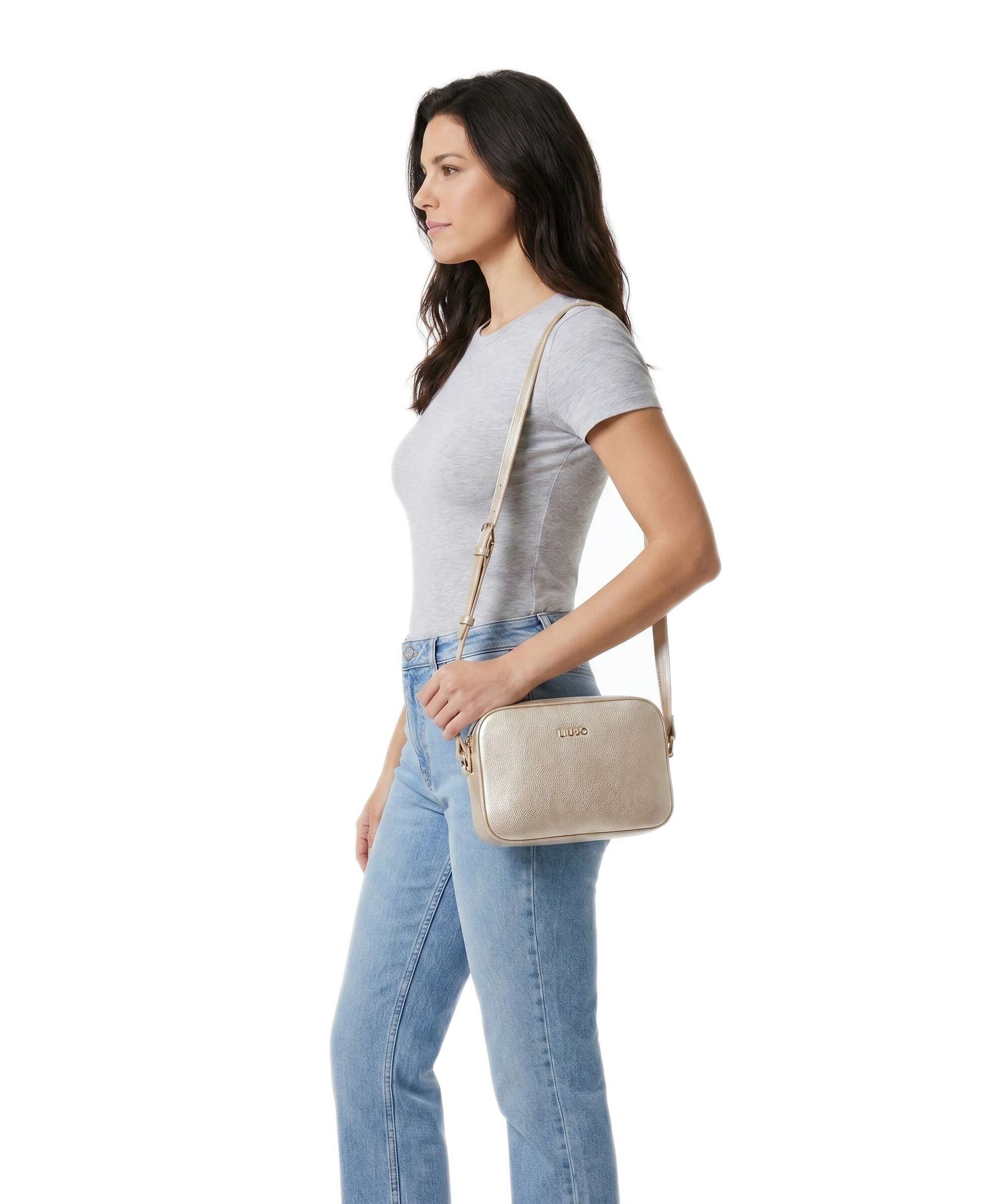 Liu Jo Manhattan M Crossbody bag light gold