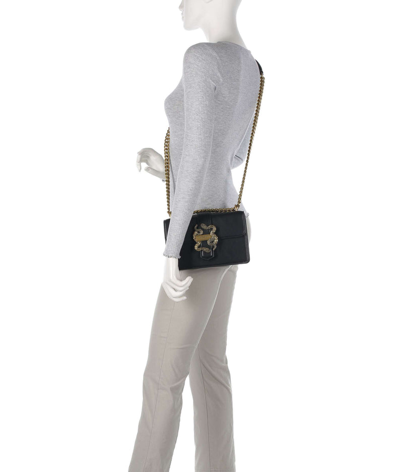 Just Cavalli Iconic Snakes Shoulder bag black