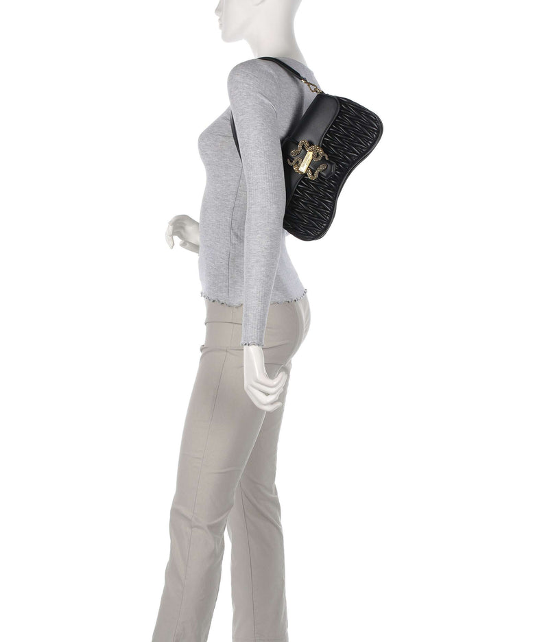 Just Cavalli Iconic Snakes Shoulder bag black