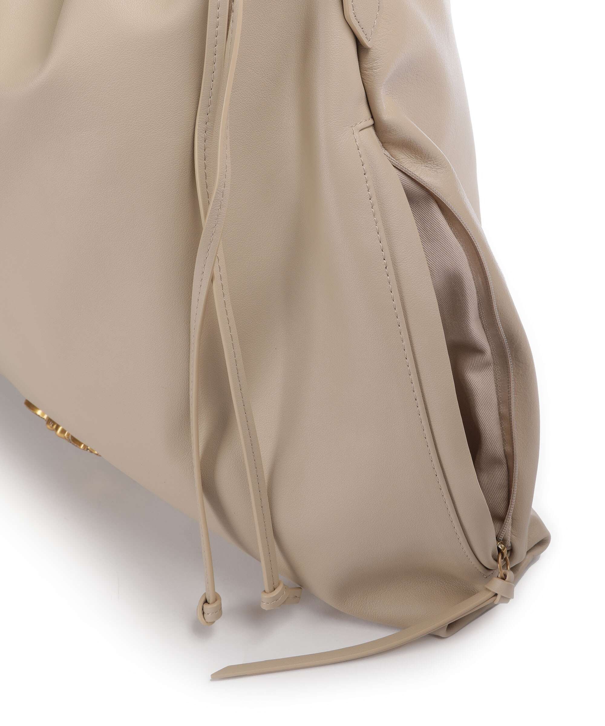 Pinko Extra Slouchy Bucket bag beige/grigio fumo/antique gold