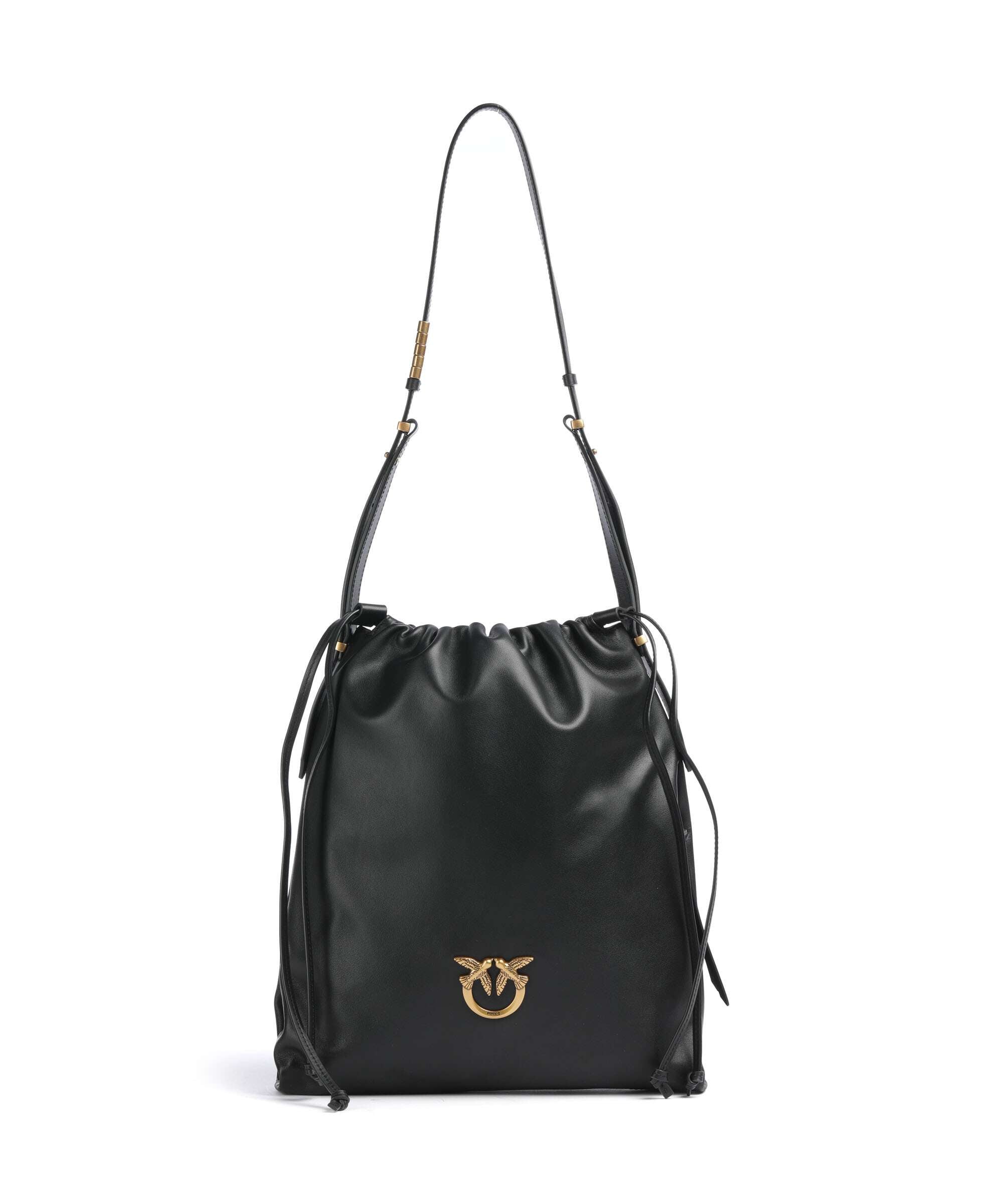 Pinko Classic Slouchy Bucket bag nero/antique gold