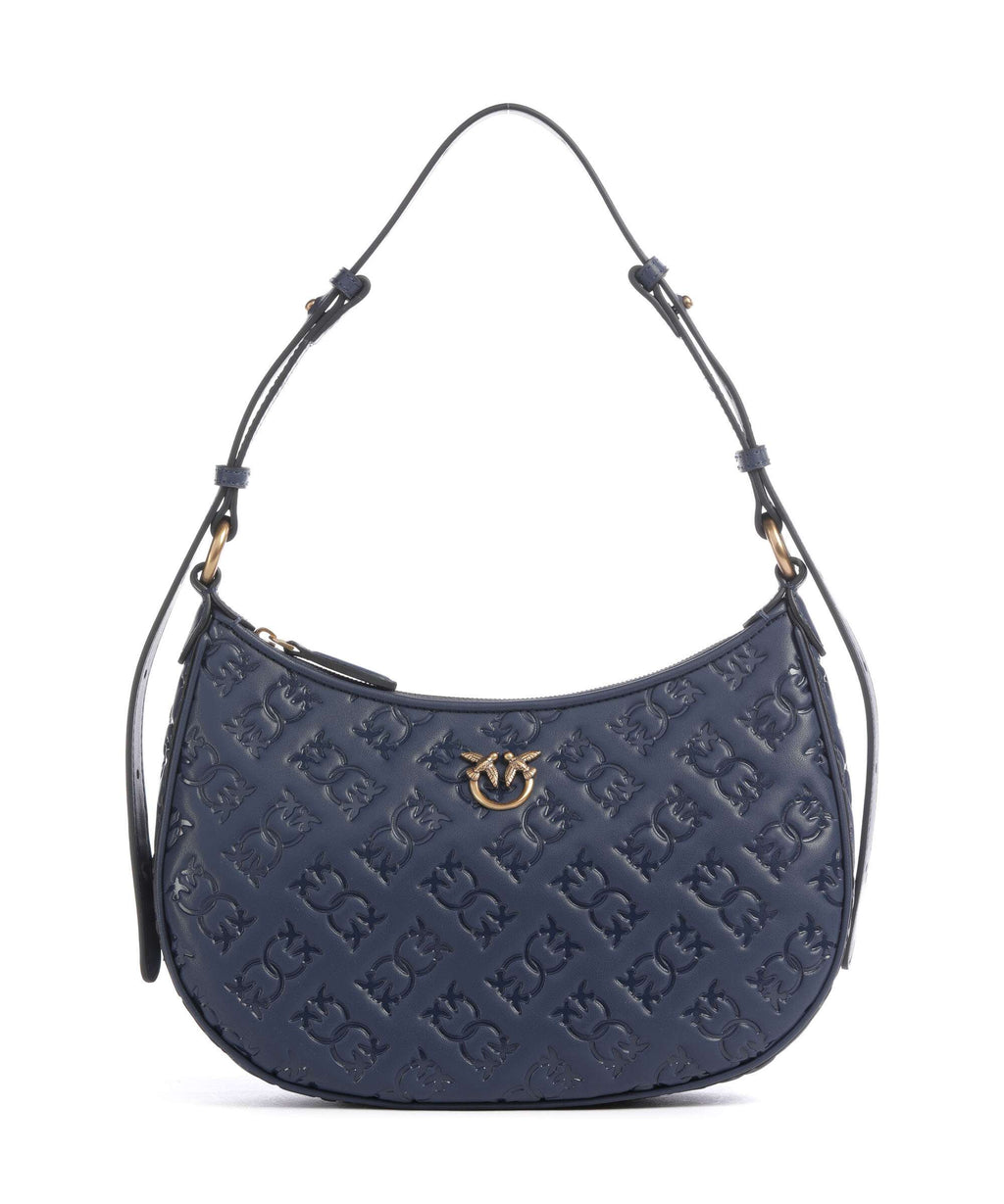 Pinko Half Moon Mini Shoulder bag blu indaco ombroso/antique gold