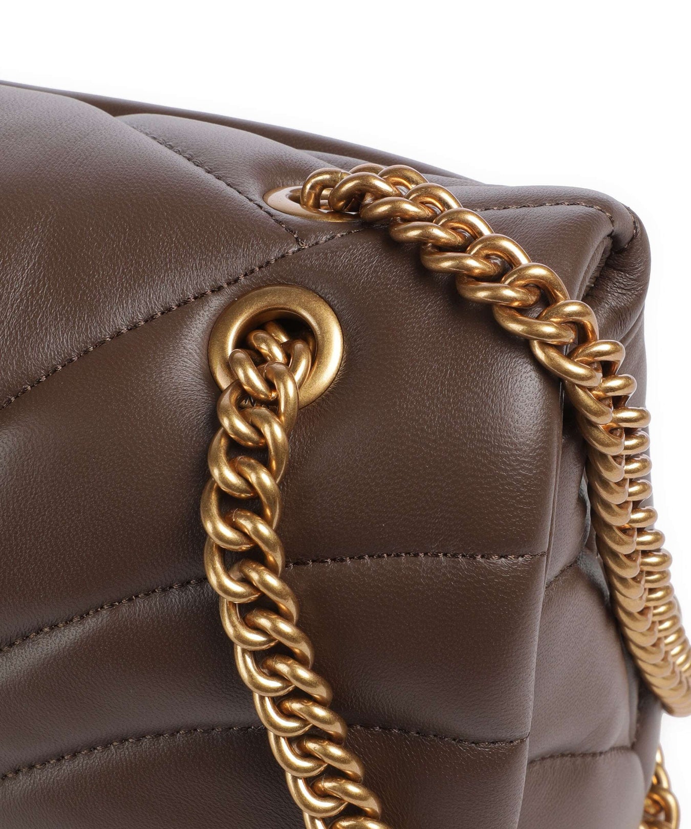 Pinko Love Puff Classic Shoulder bag marrone castano/antique gold