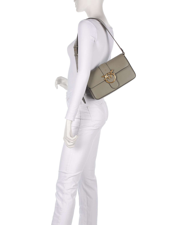 Pinko Love One Classic Slouchy Shoulder bag noce/antique gold