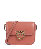 Pinko Love One Mini Crossbody bag marrone aragona/antique gold